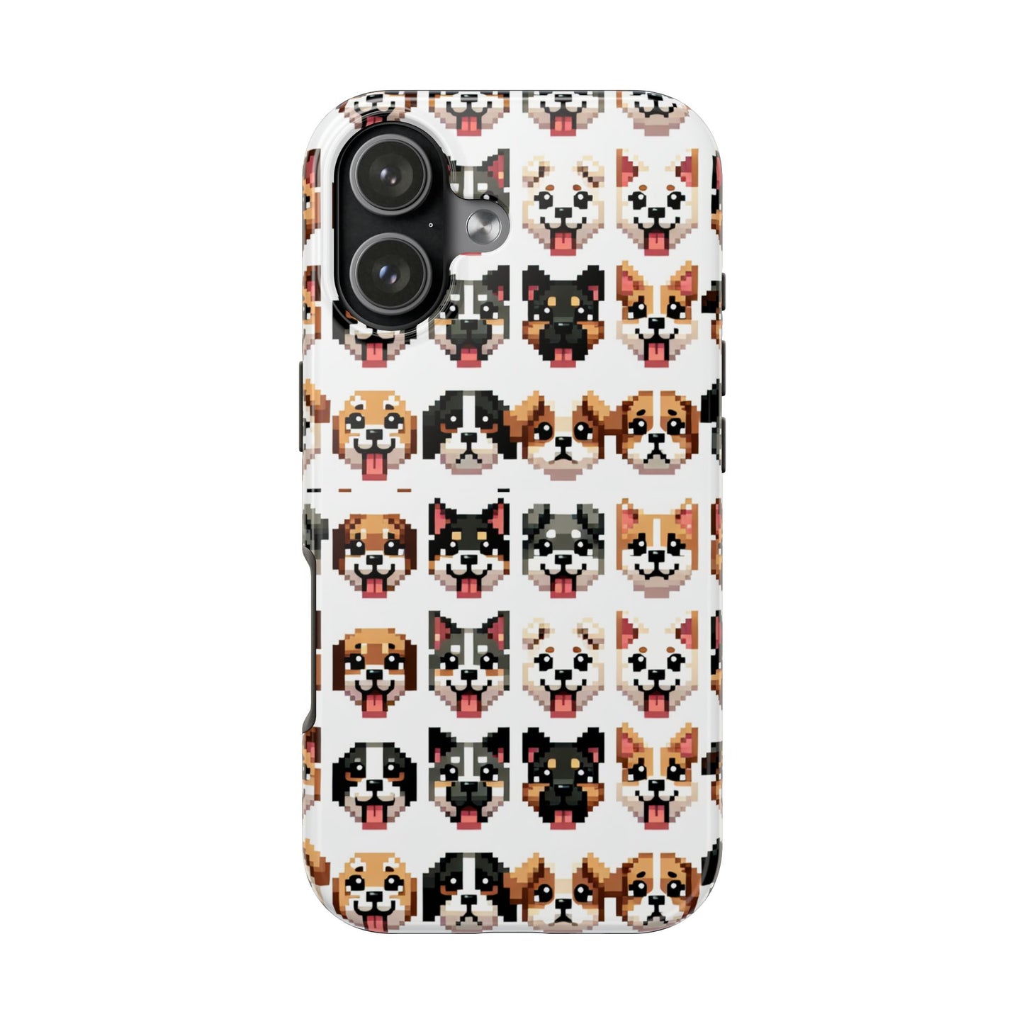 Pixelated Dog Breed Tough Phone Case - Cute, Durable Protection for Pet Lovers - for iPhone