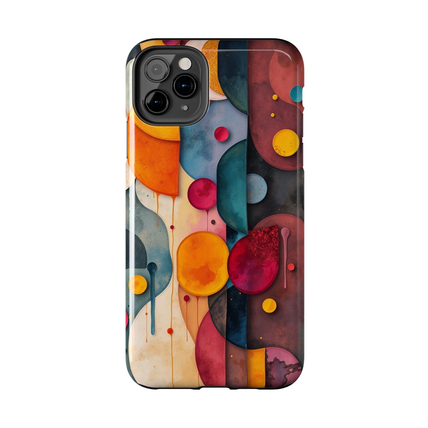 Artistic Tough Phone Cases - Colorful Abstract Design for Trendy Protection - for iPhone