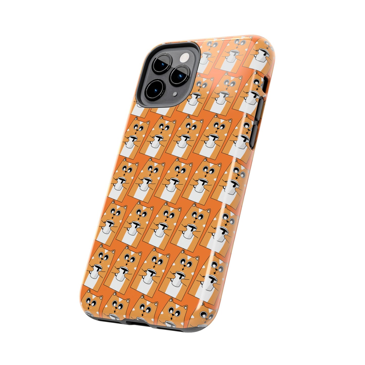 Coffee Cat Tough Phone Case – Durable, Fun, Perfect for Pet Lovers - for iPhone