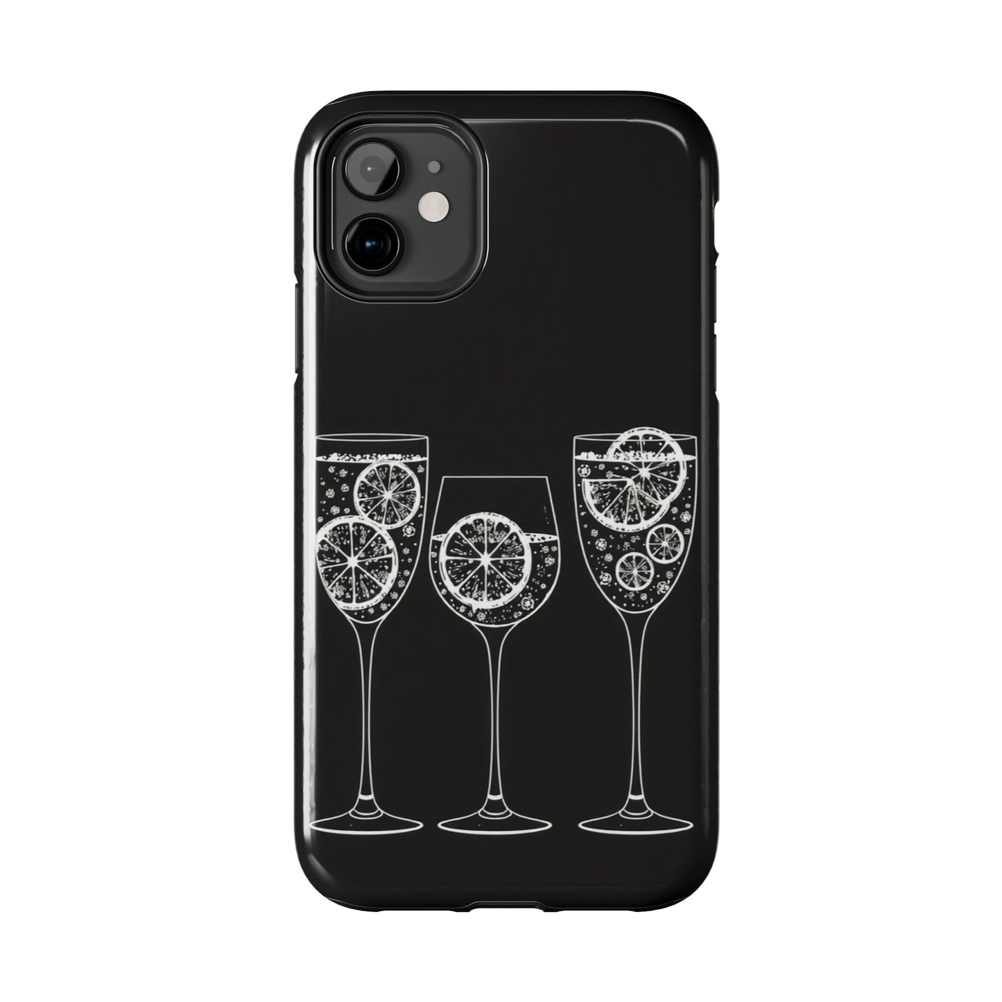 Stylish Tough Phone Cases with Citrus Glass Design, Protective Cases for Parties, Summer Events, and Everyday Use