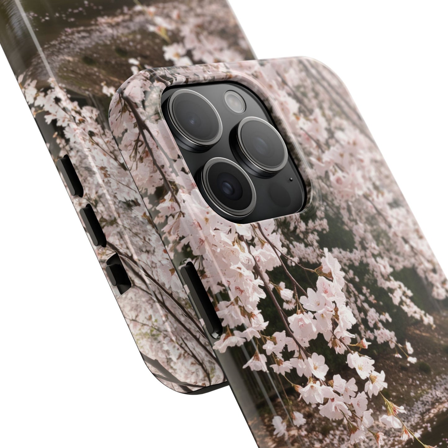 Cherry Blossom Tough Phone Cases - Durable Protection with Floral Serenity