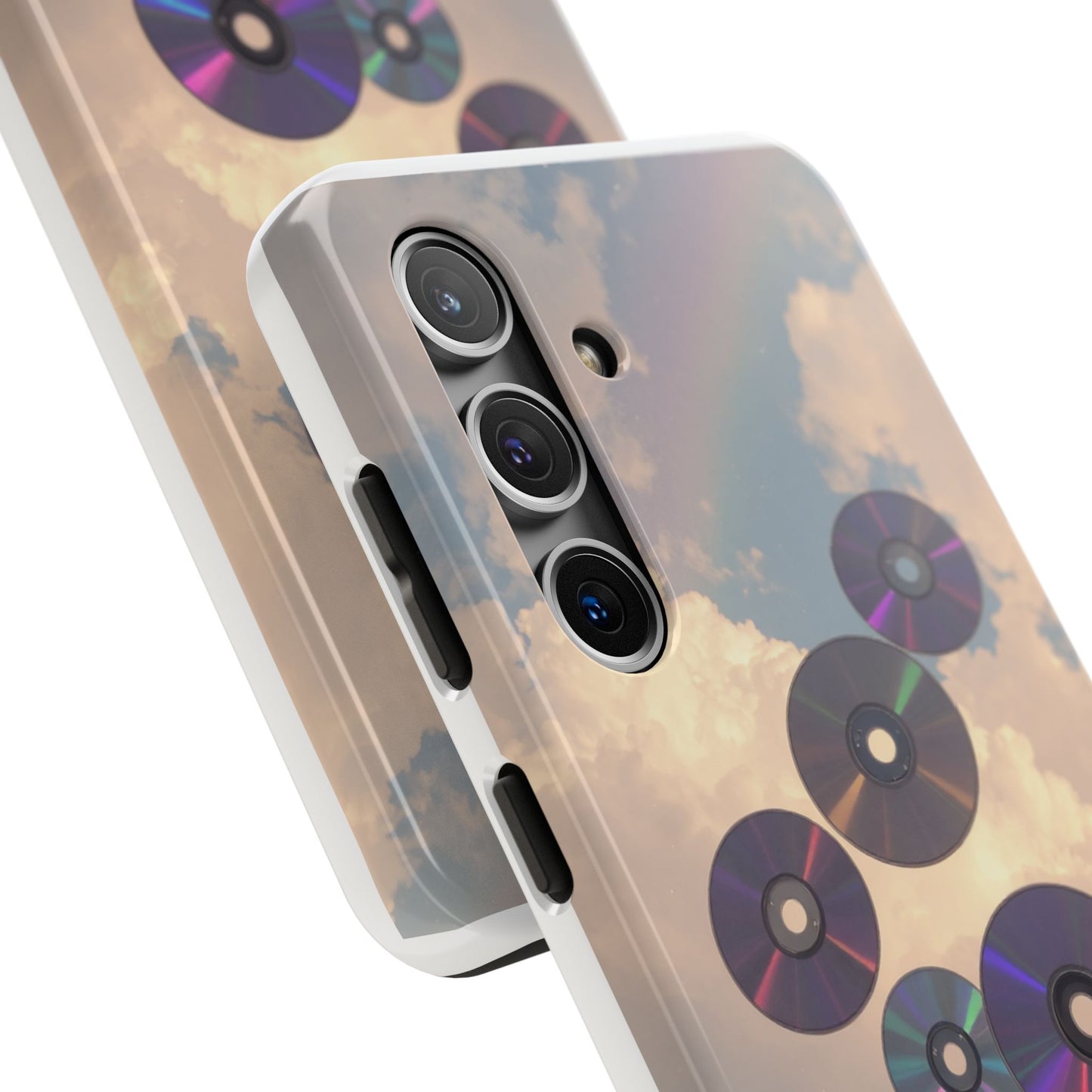 Vibrant Cloud CD Tough Phone Case - Durable and Stylish