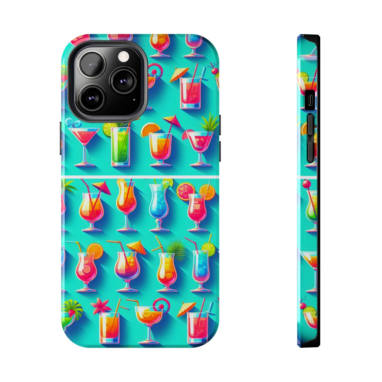 Cocktail Party Phone Case - Fun & Colorful Design for Summer Vibes - for iPhone