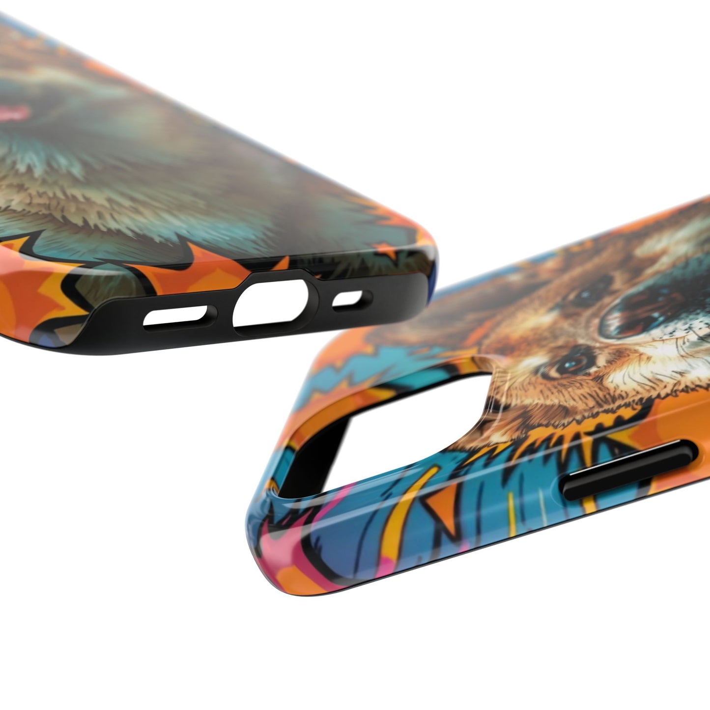Vibrant Corgi Tough Phone Case - Fun Design for Pet Lovers