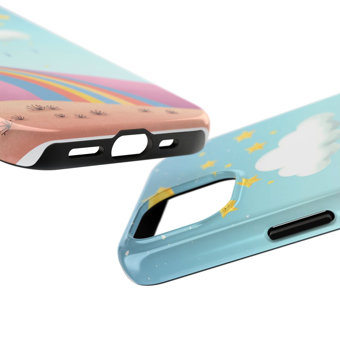 Colorful Rainbow Phone Case - Durable Tough Design for Adventurers