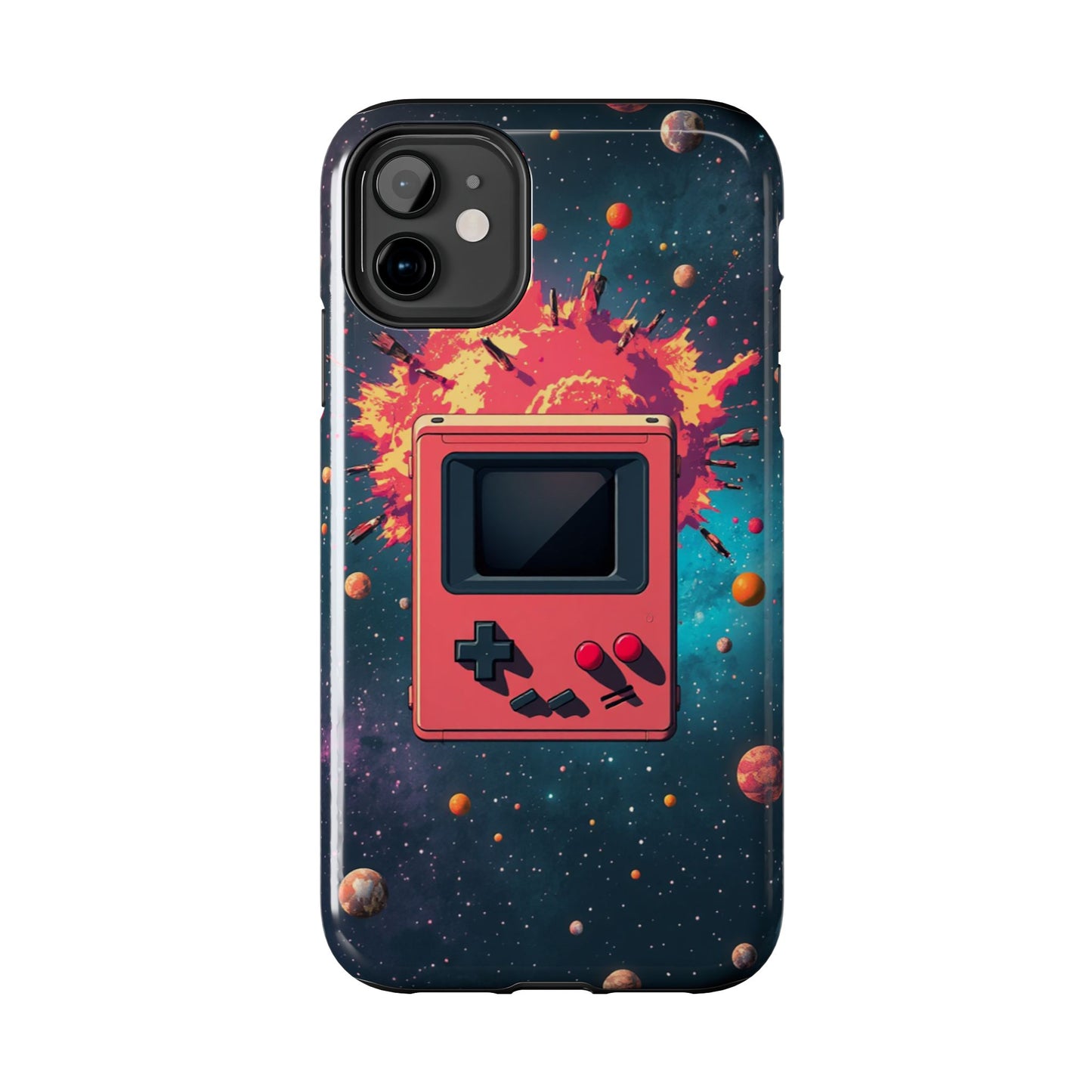 Retro Gaming Tough Phone Case - Space Adventure Design