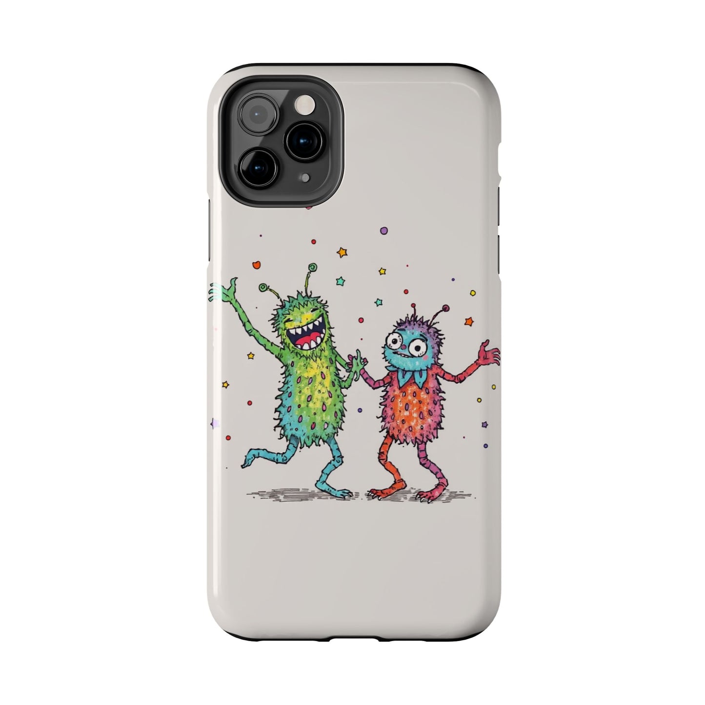 Colorful Monster Tough Phone Case - Fun and Playful Design