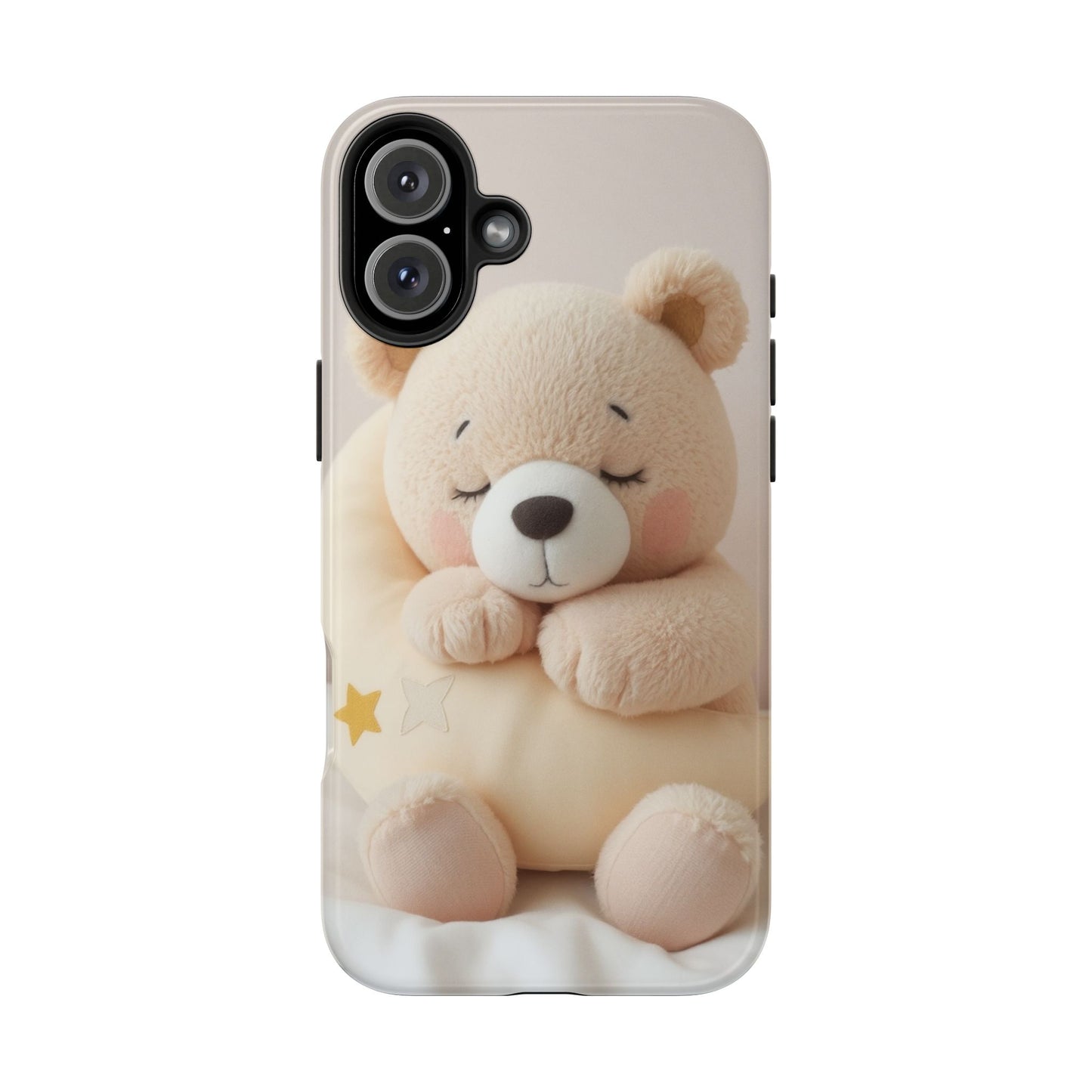 Cute Bear Tough Phone Case - Adorable Baby Animal Design for Kids & Adults
