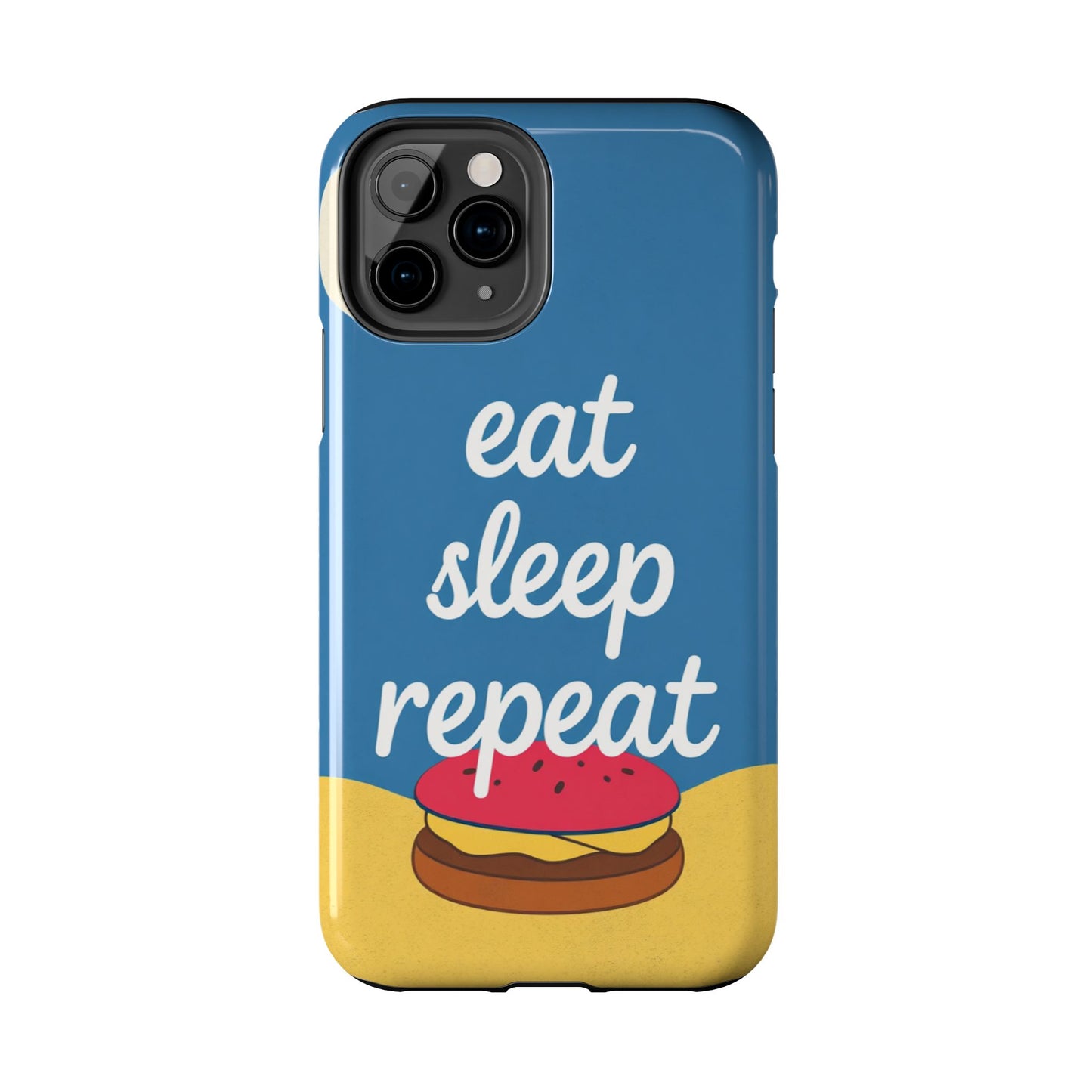 Eat, Sleep, Repeat Phone Case – Fun & Durable Tough Phone Cases for Food Lovers