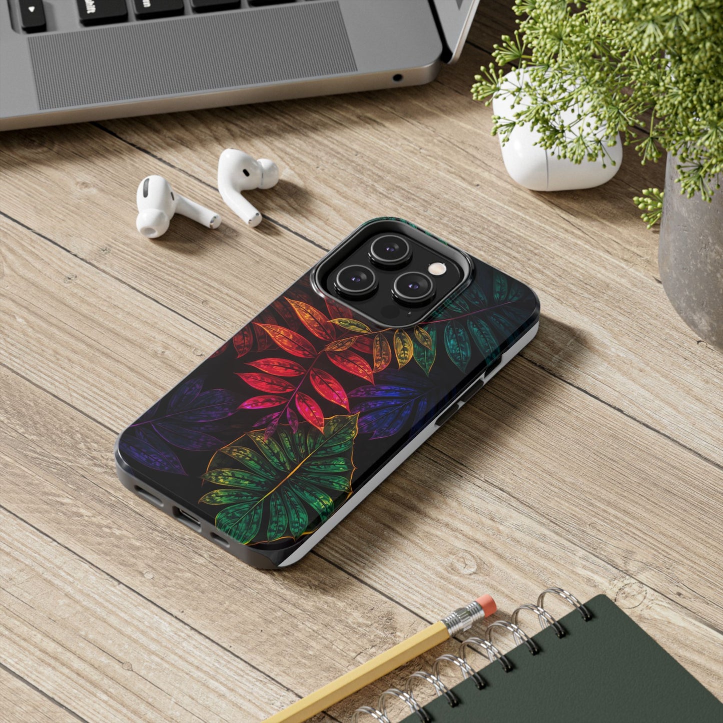 Vibrant Tropical Leaf Tough Phone Case