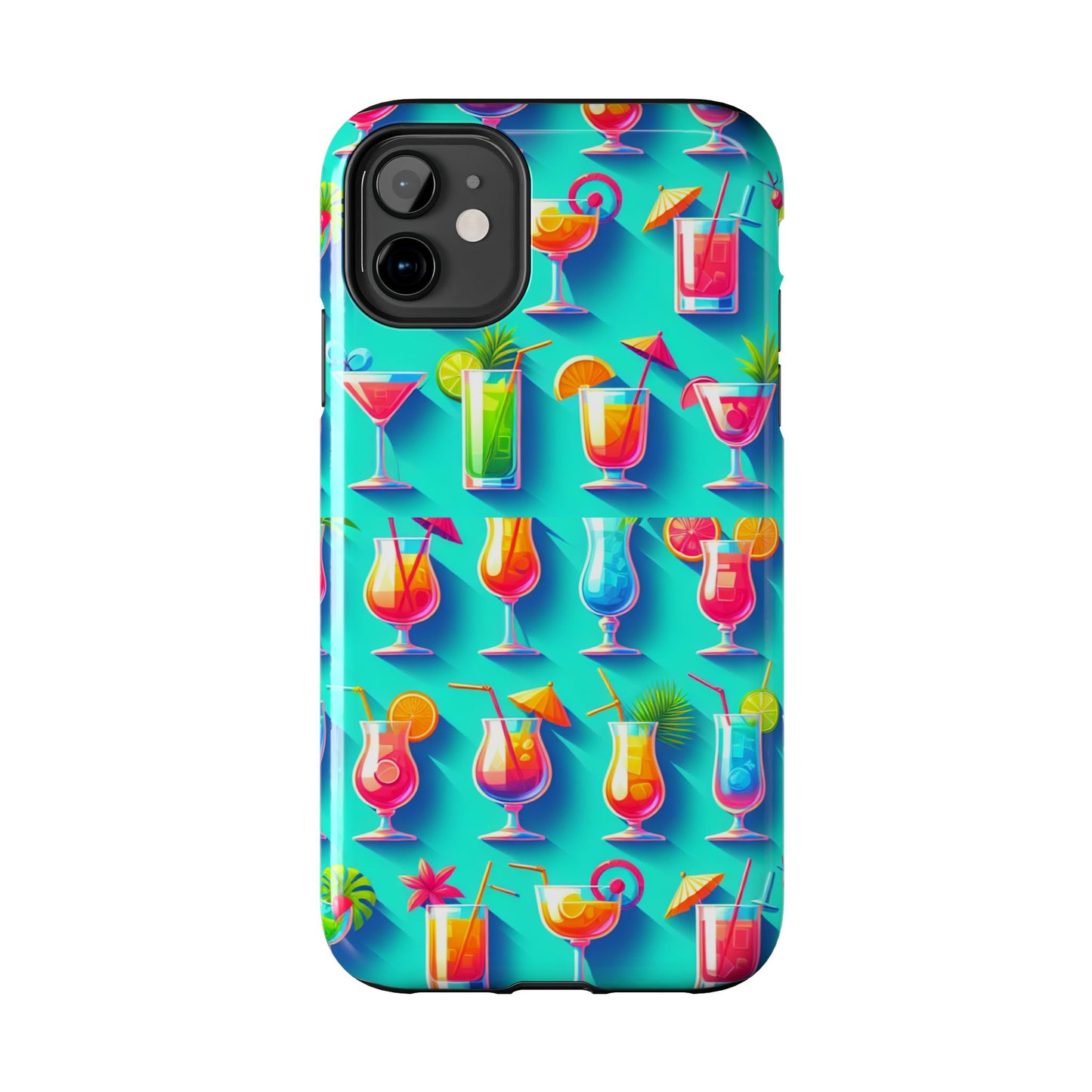Cocktail Party Phone Case - Fun & Colorful Design for Summer Vibes - for iPhone