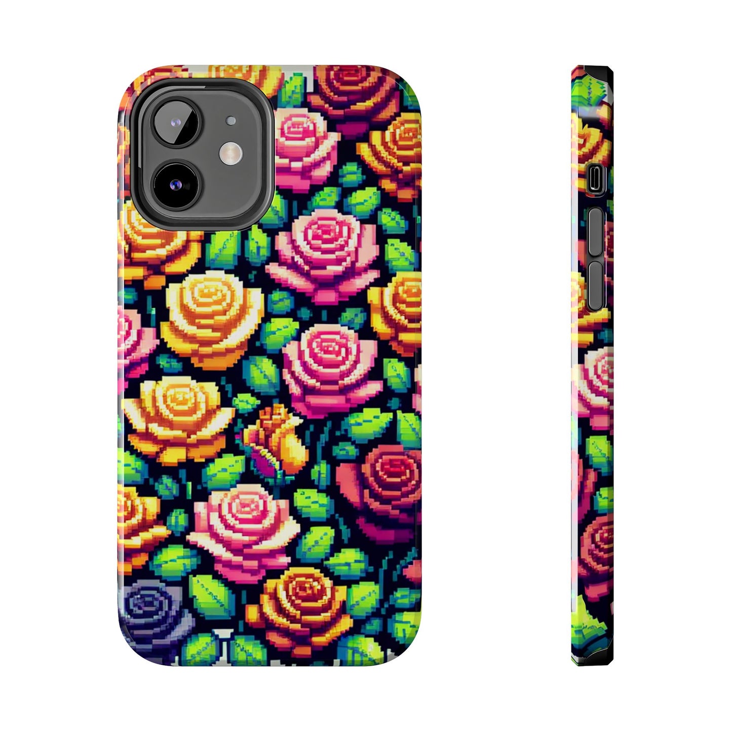 Vibrant Floral Tough Phone Case - Stylish Protection for Flower Lovers