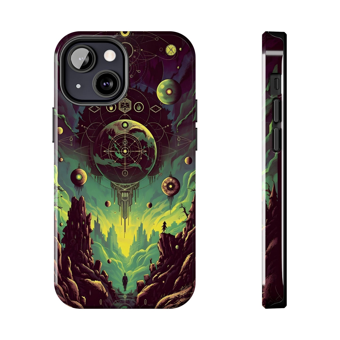 Cosmic Adventure Tough Phone Case - Galaxy Design for Space Enthusiasts - for iPhone