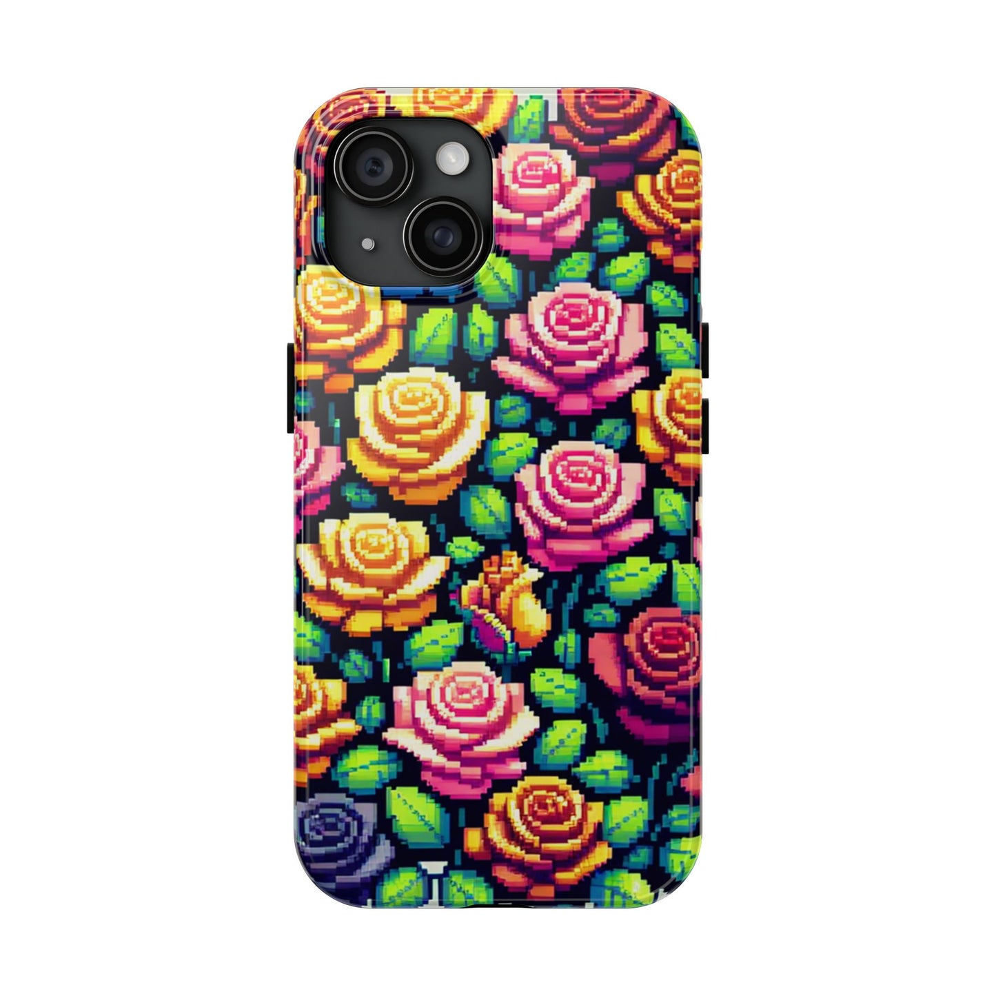 Vibrant Floral Tough Phone Case - Stylish Protection for Flower Lovers
