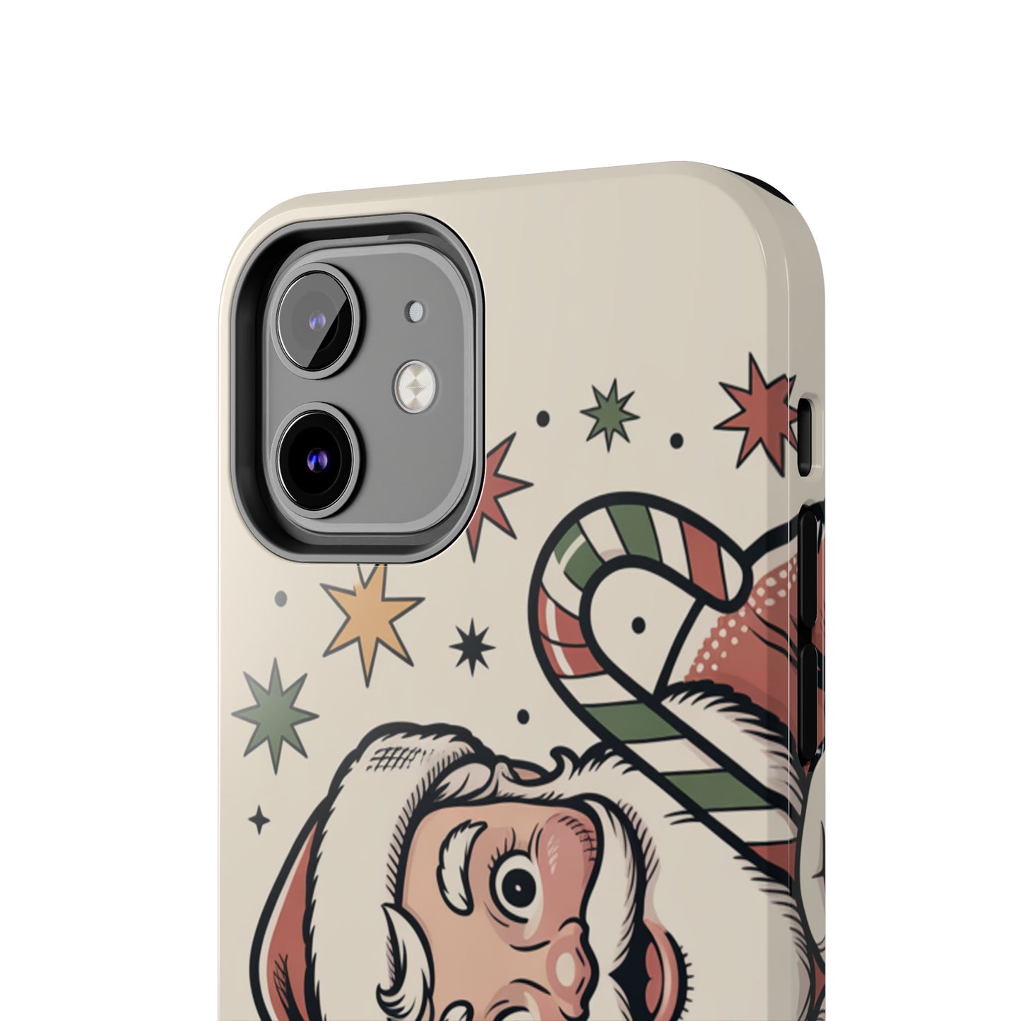 Retro Santa Tough Phone Case - Festive Holiday Design