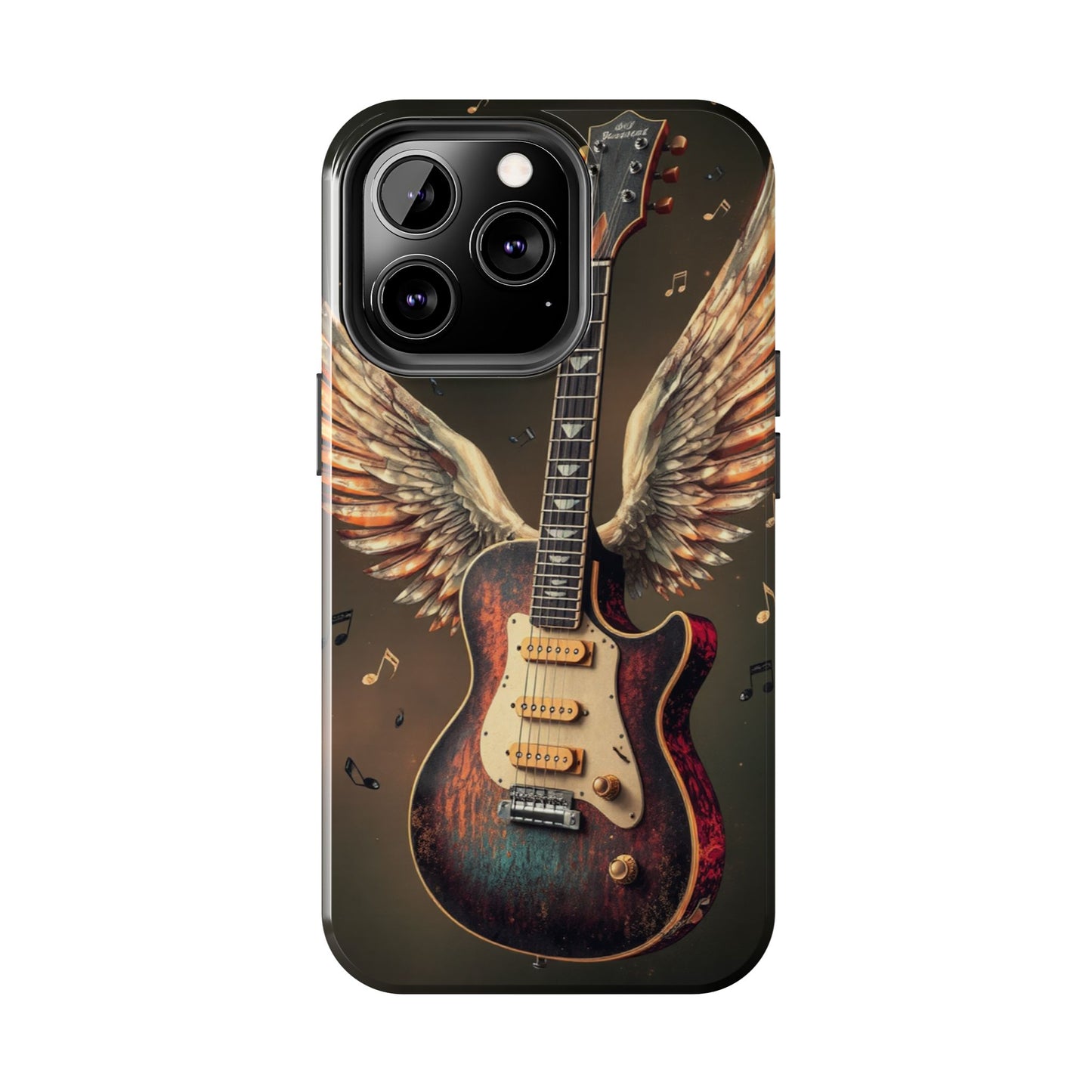 Inspirational Guitar Wing Phone Case - Tough Protection for Music Lovers