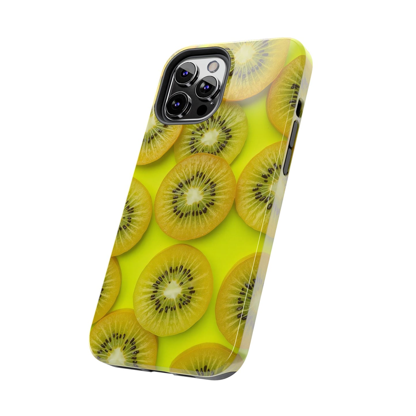 Vibrant Kiwi Tough Phone Case - Bright Yellow Design for Fruit Lovers