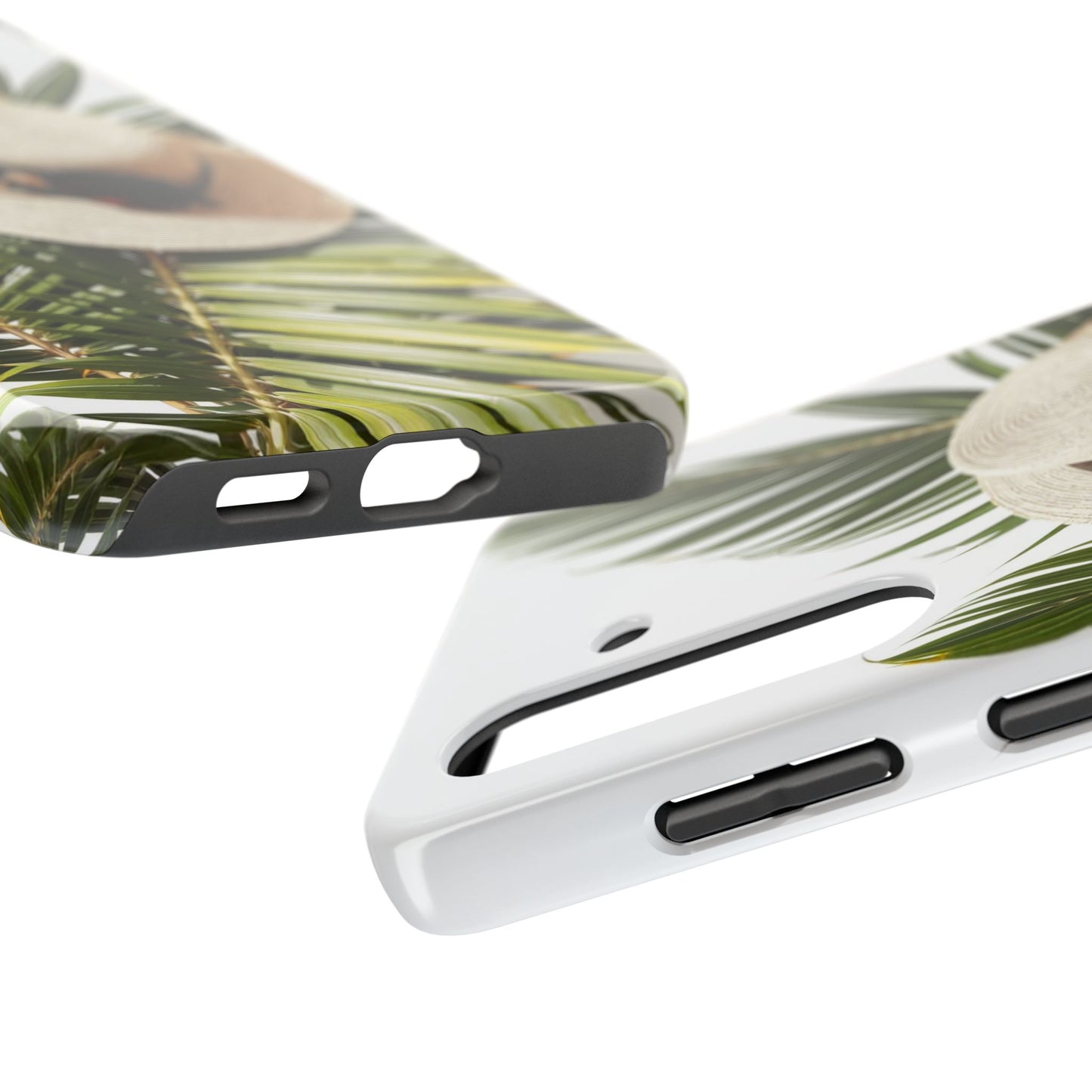 Tropical Phone Case - Summer Vibes with Hat & Sunglasses Design
