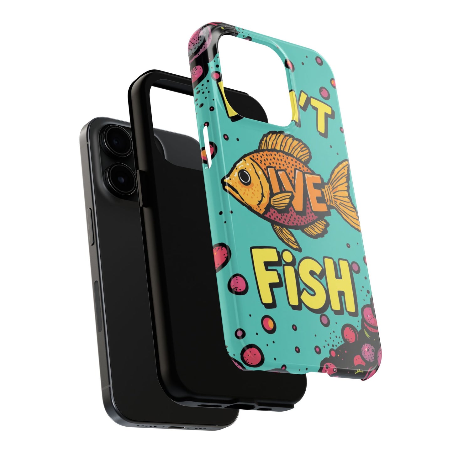 Catchy Fish-Themed Tough Phone Cases, Unique Gift for Fish Lovers, Durable Protection for Phones, Fun Aquatic Design, Ideal for Holidays