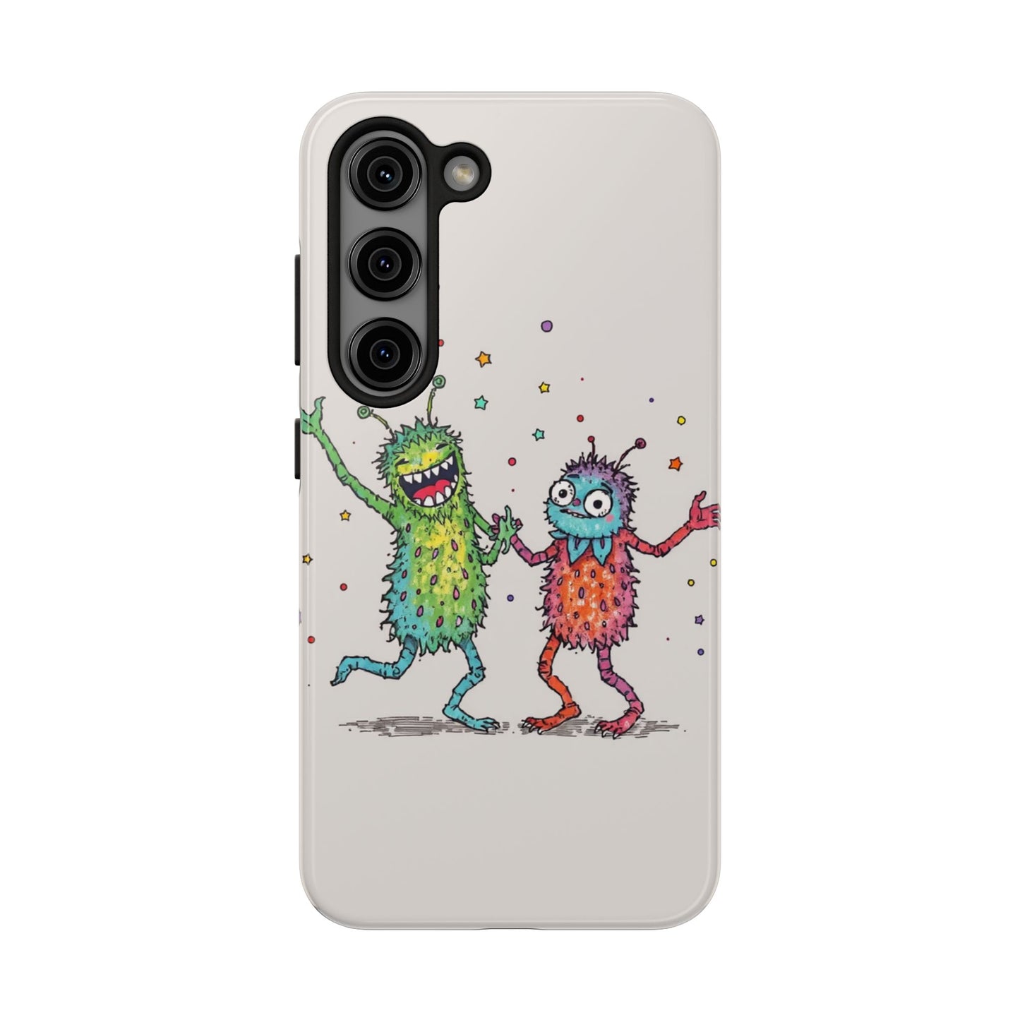 Colorful Monster Tough Phone Case - Fun and Playful Design