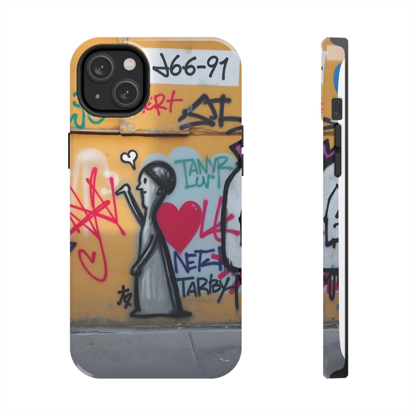 Urban Cupid Graffiti Tough Phone Case - Durable Protection with Street Art Vibe - for iPhone