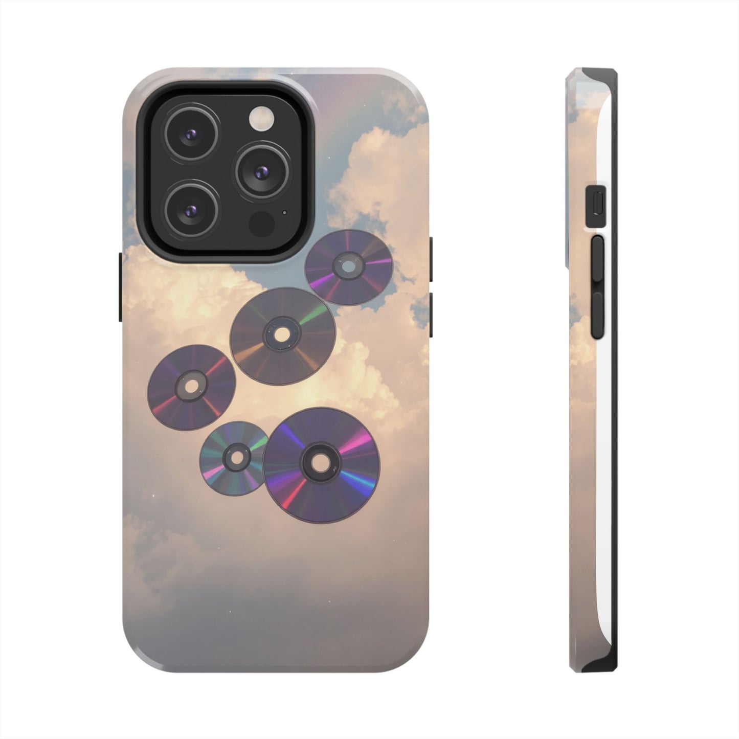 Vibrant Cloud CD Tough Phone Case - Durable and Stylish