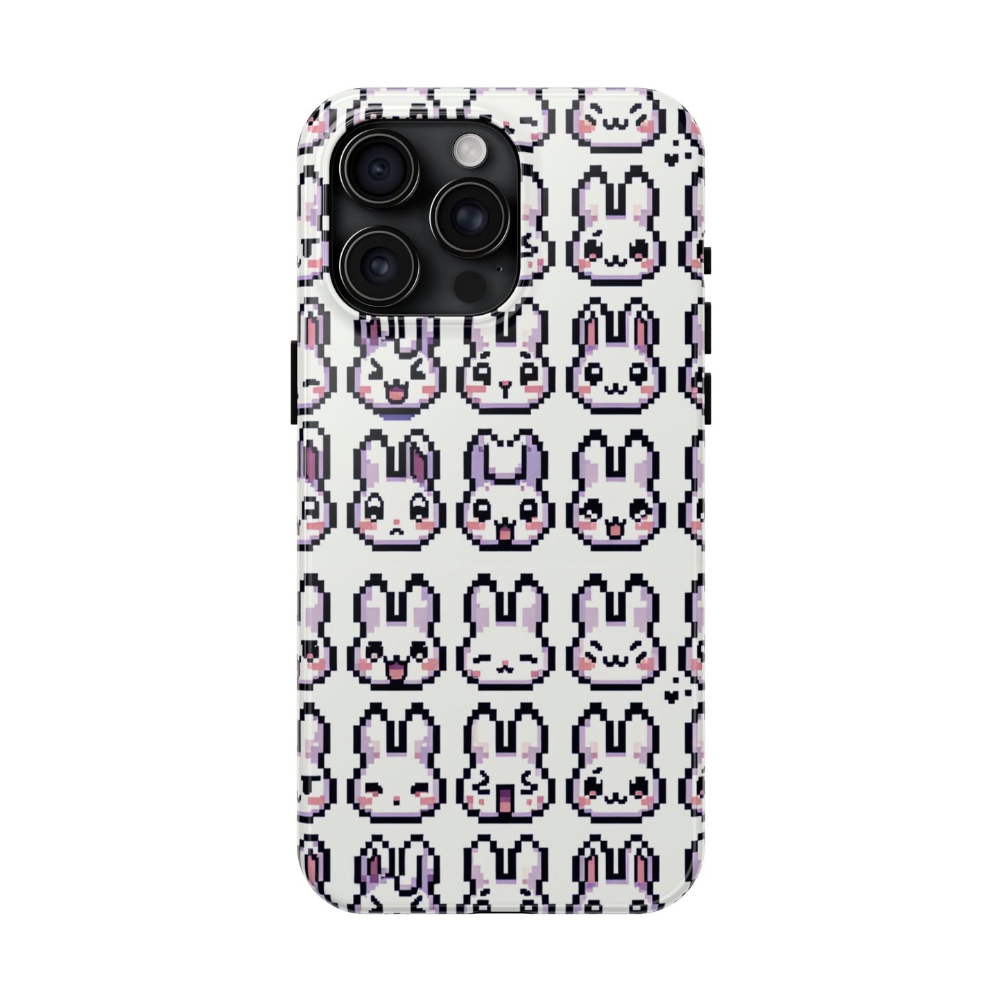 Cute Pixel Bunny Tough Phone Case - Stylish & Protective Cover for iPhone