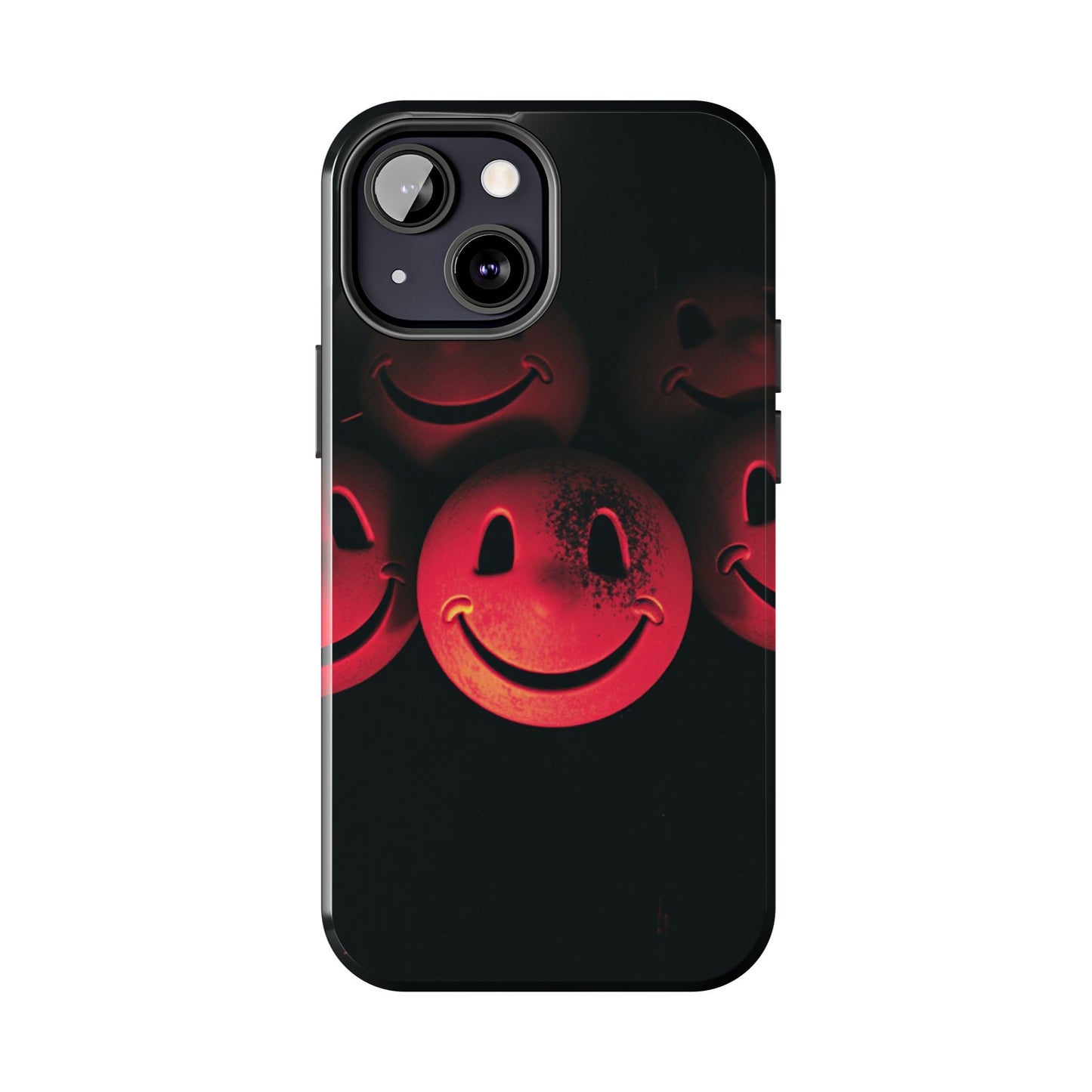 Smiley Face Tough Phone Case - Durable Protection with Fun Design