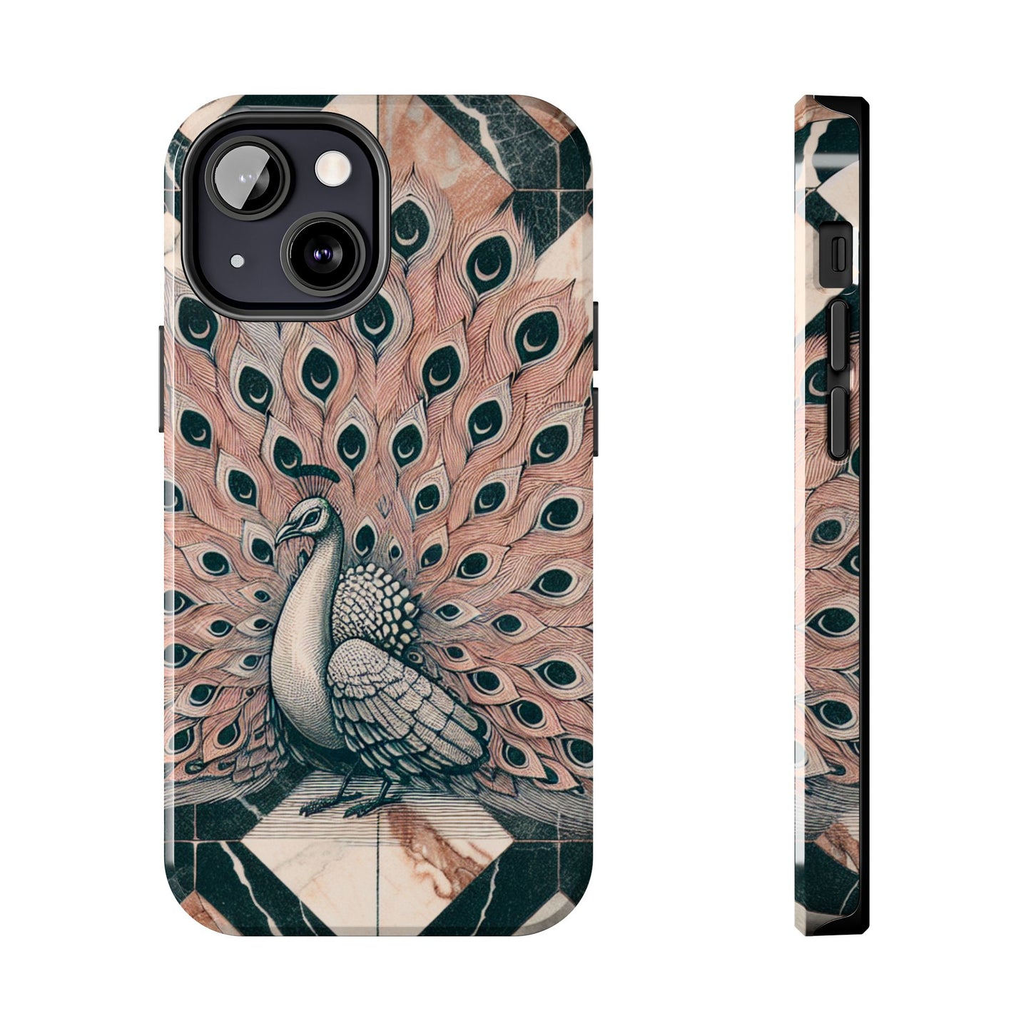Peacock Tough Phone Case | Stylish & Durable Artwork - for iPhone