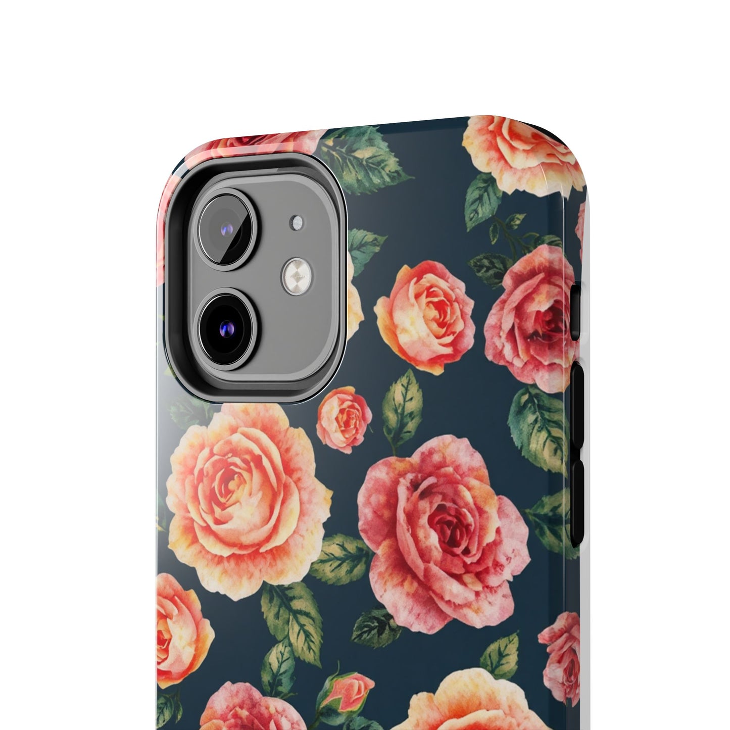 Floral Tough Phone Cases - Durable & Stylish New Age Rose Design - for iPhone