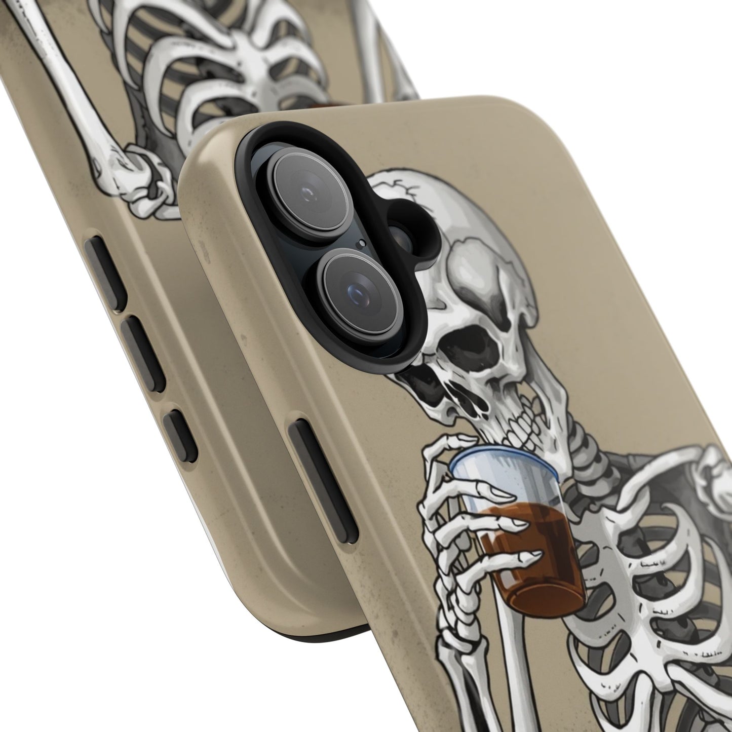 Funny Skeleton Phone Case - 'Same Soul, Different Day' Tough Cover