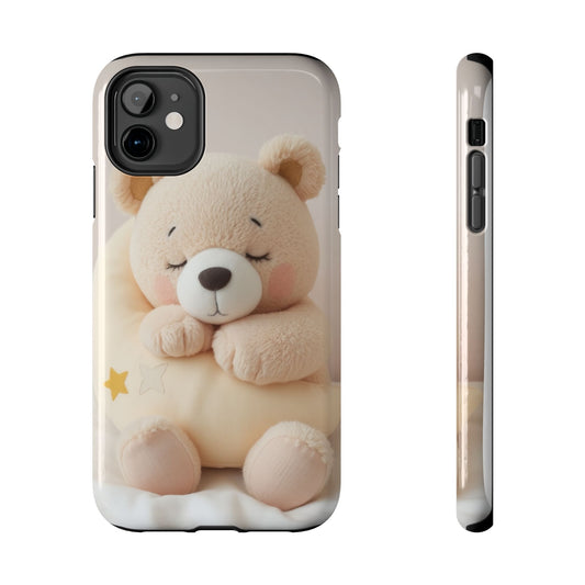 Cute Bear Tough Phone Case - Adorable Baby Animal Design for Kids & Adults