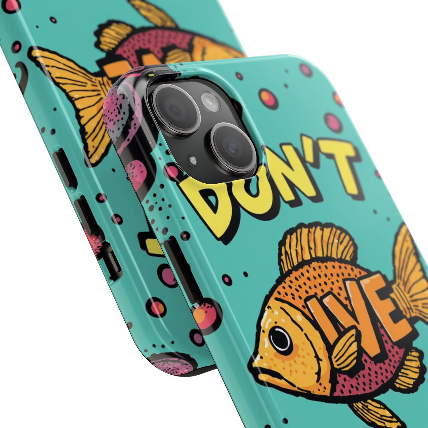 Catchy Fish-Themed Tough Phone Cases, Unique Gift for Fish Lovers, Durable Protection for Phones, Fun Aquatic Design, Ideal for Holidays
