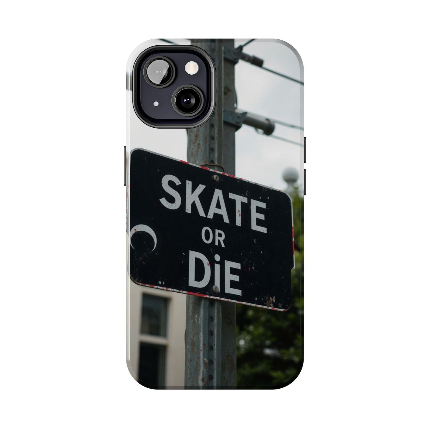 Black Sign Skate or Die Design - Tough Phone Case for iPhone