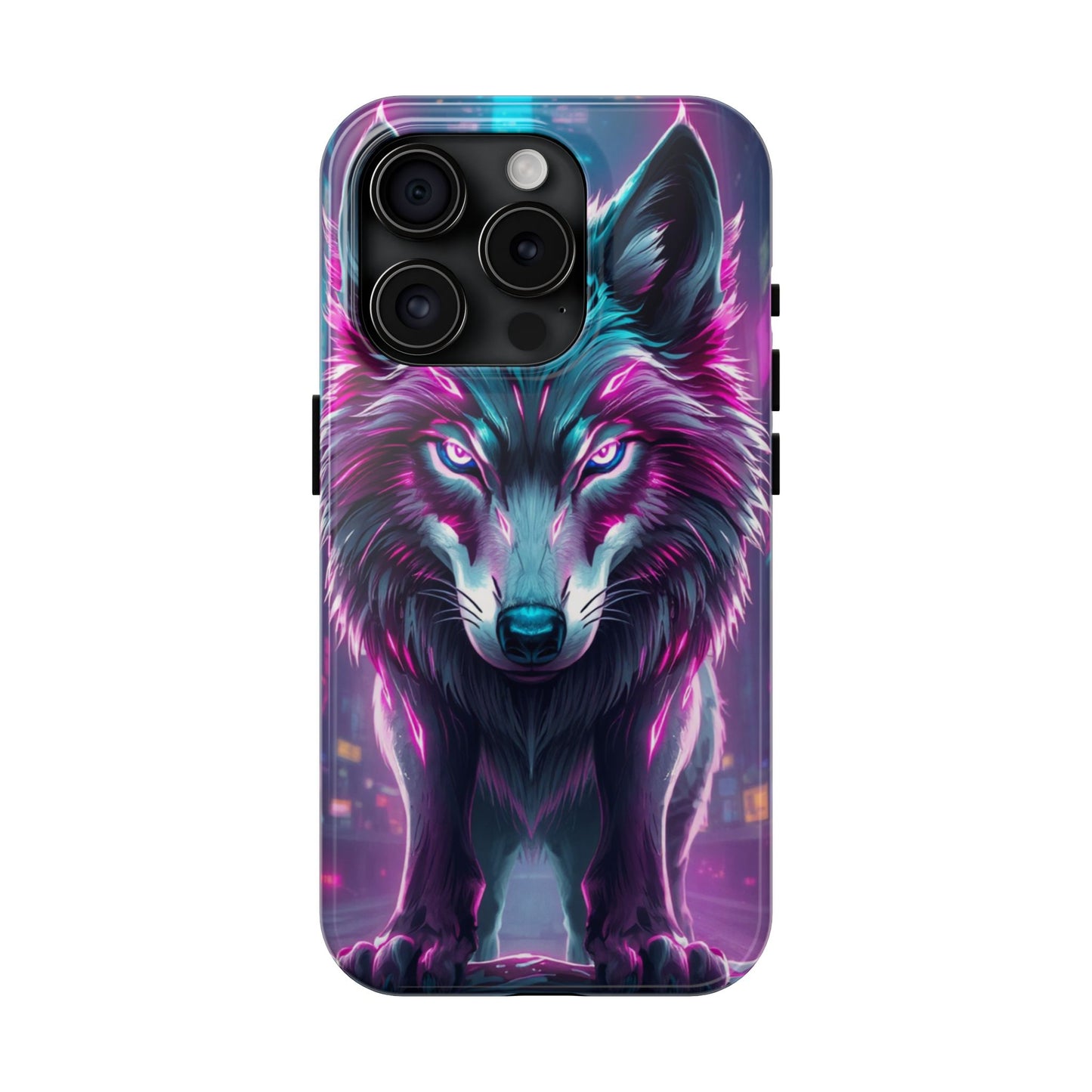 Fierce Wolf Phone Case - Tough & Vibrant Design for Animal Lovers