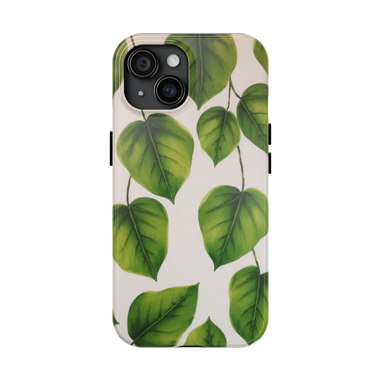 Tough Phone Cases with Green Leaf Design | Eco-Friendly Protection for Nature Lovers