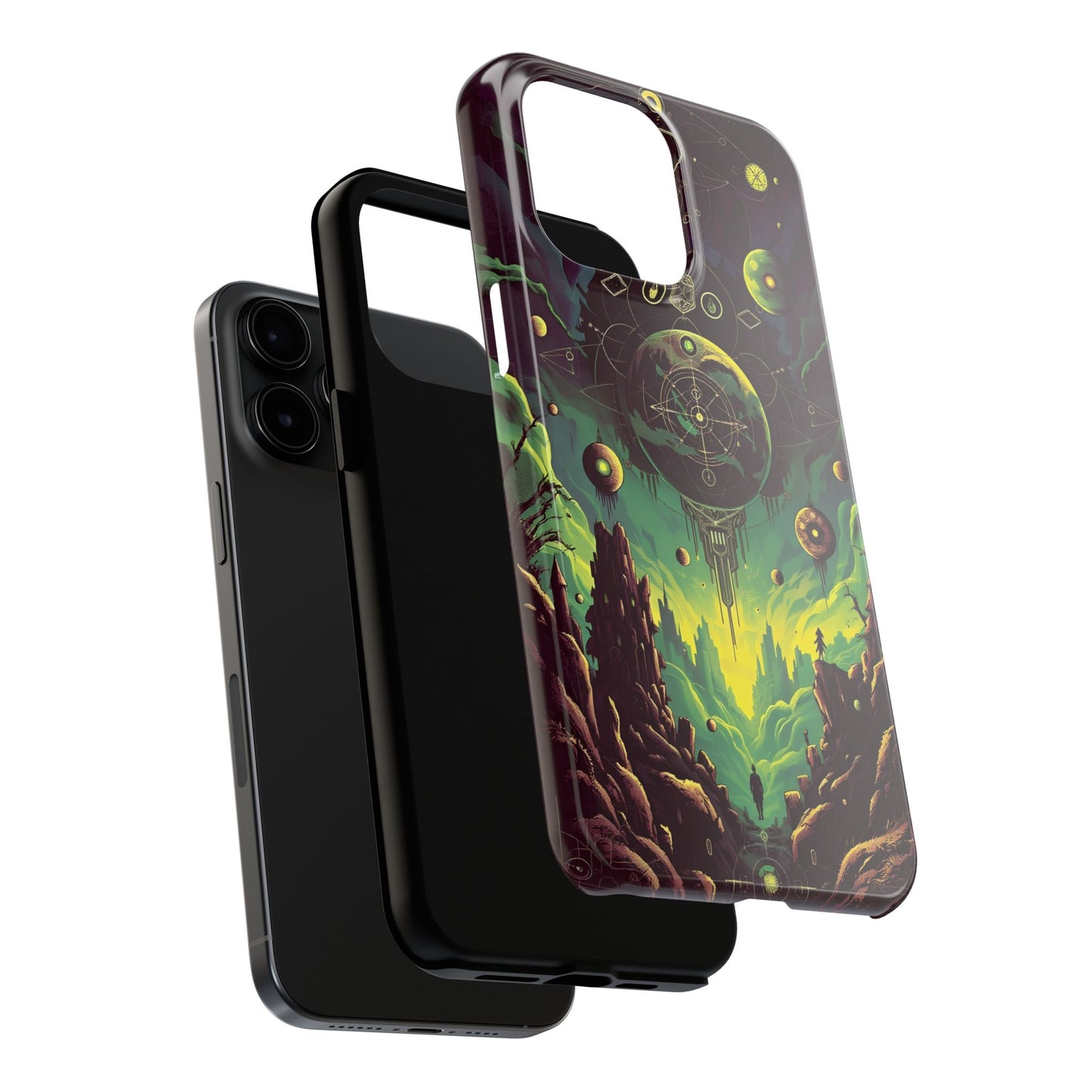 Cosmic Adventure Tough Phone Case - Galaxy Design for Space Enthusiasts - for iPhone