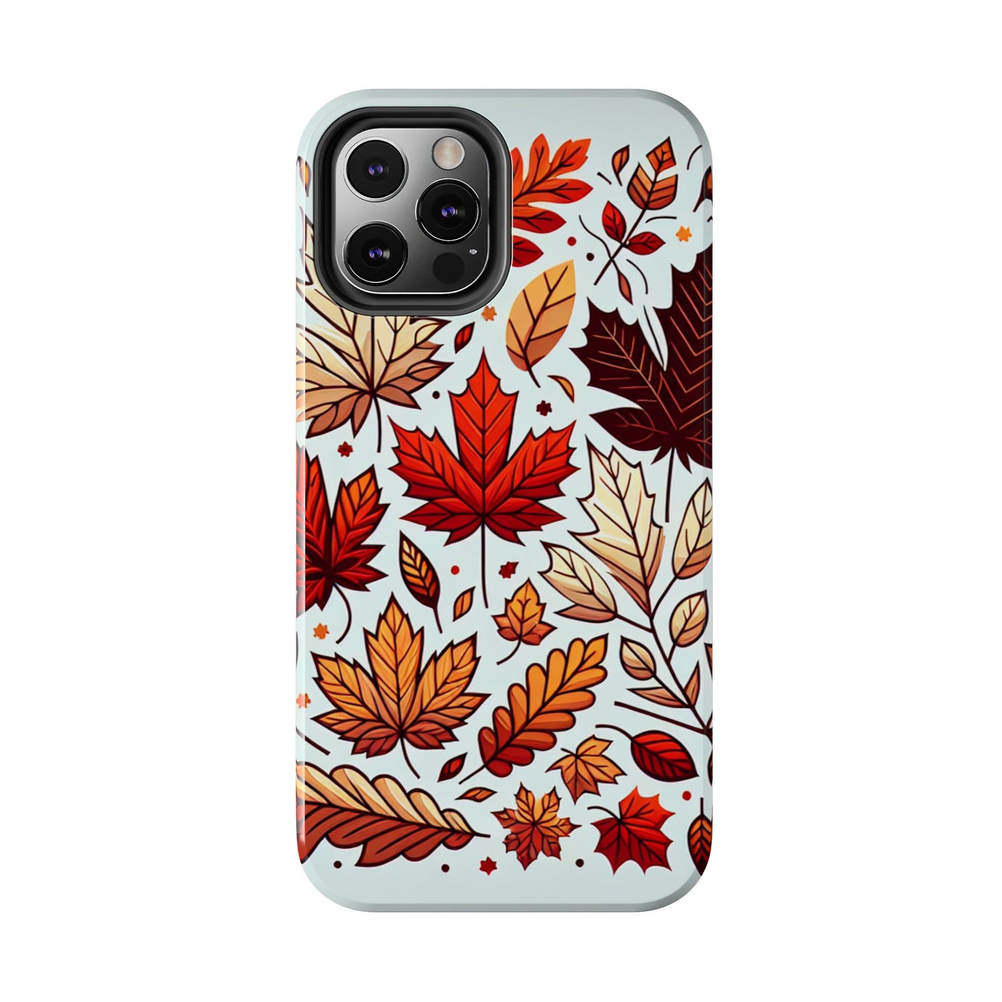 Autumn Leaves Tough Phone Case - Leaves Pattern - for iPhone