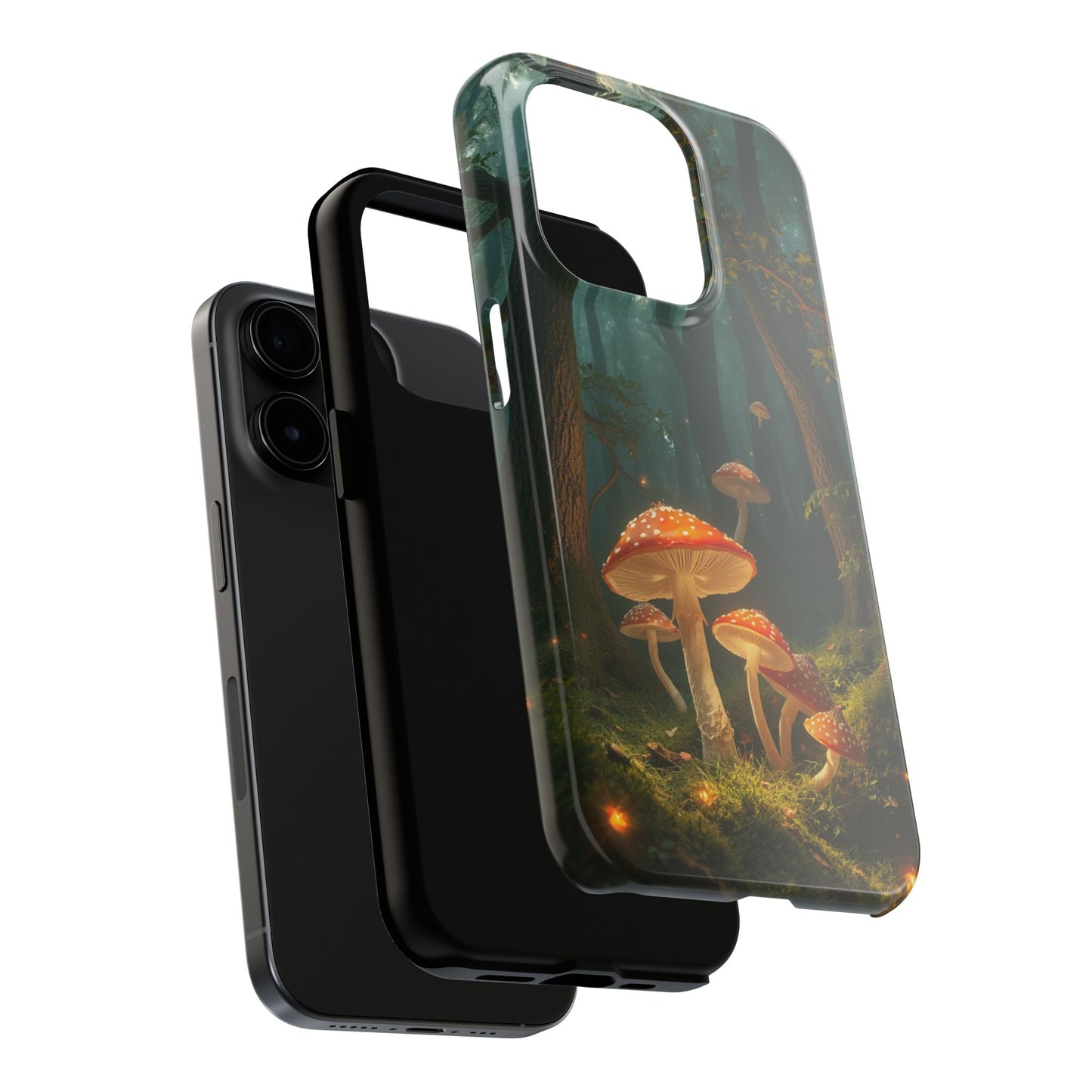 Whimsical Mushroom Tough Phone Case - Forest Fantasy Design