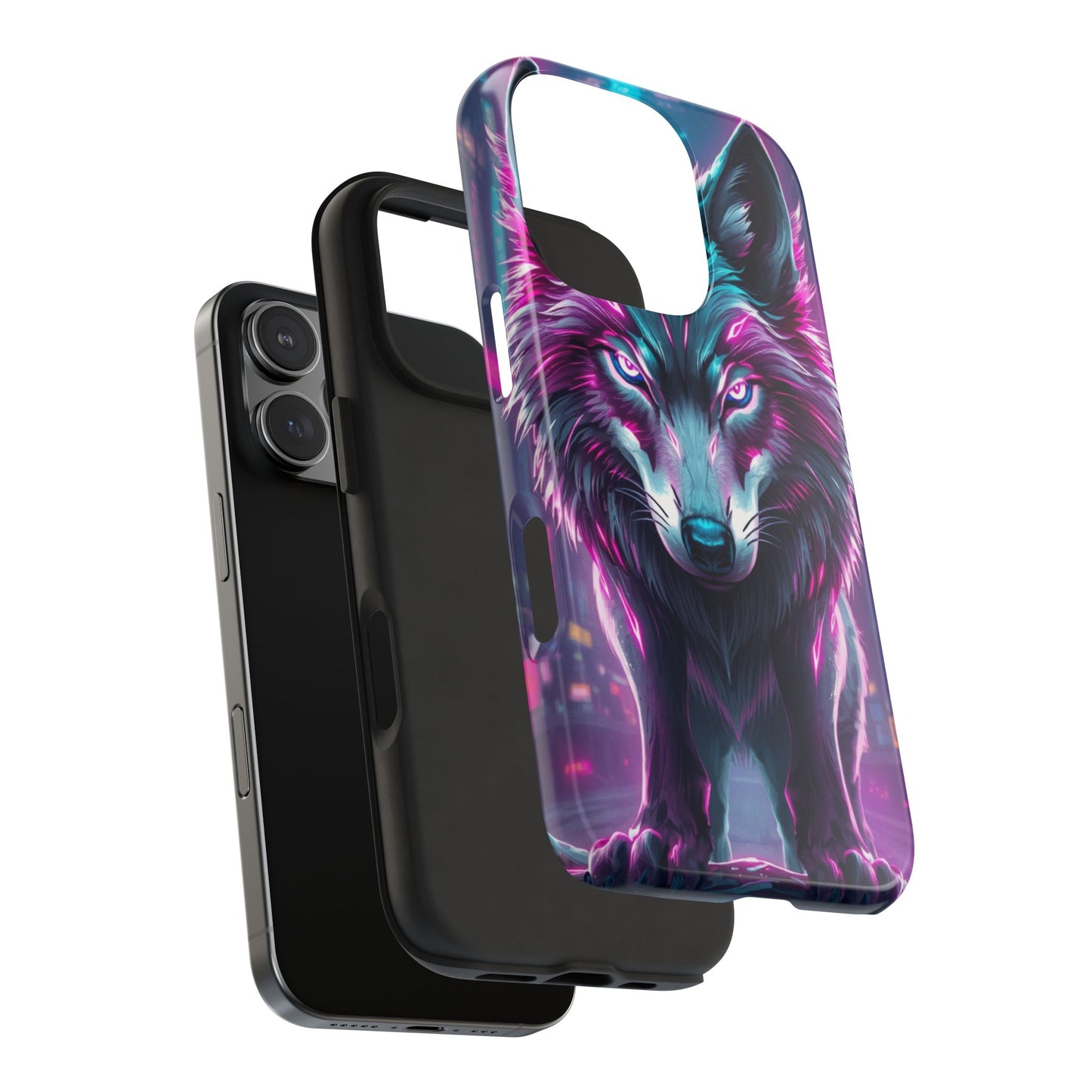 Fierce Wolf Phone Case - Tough & Vibrant Design for Animal Lovers