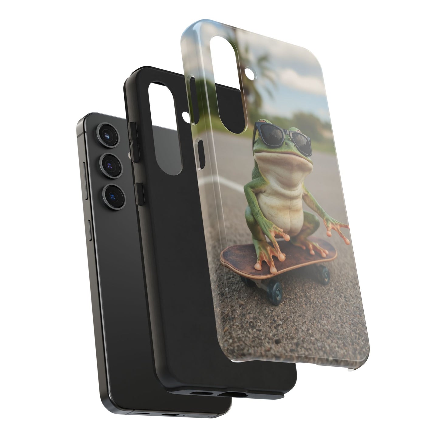 Cool Frog Skateboard Phone Case - Tough and Stylish Protection