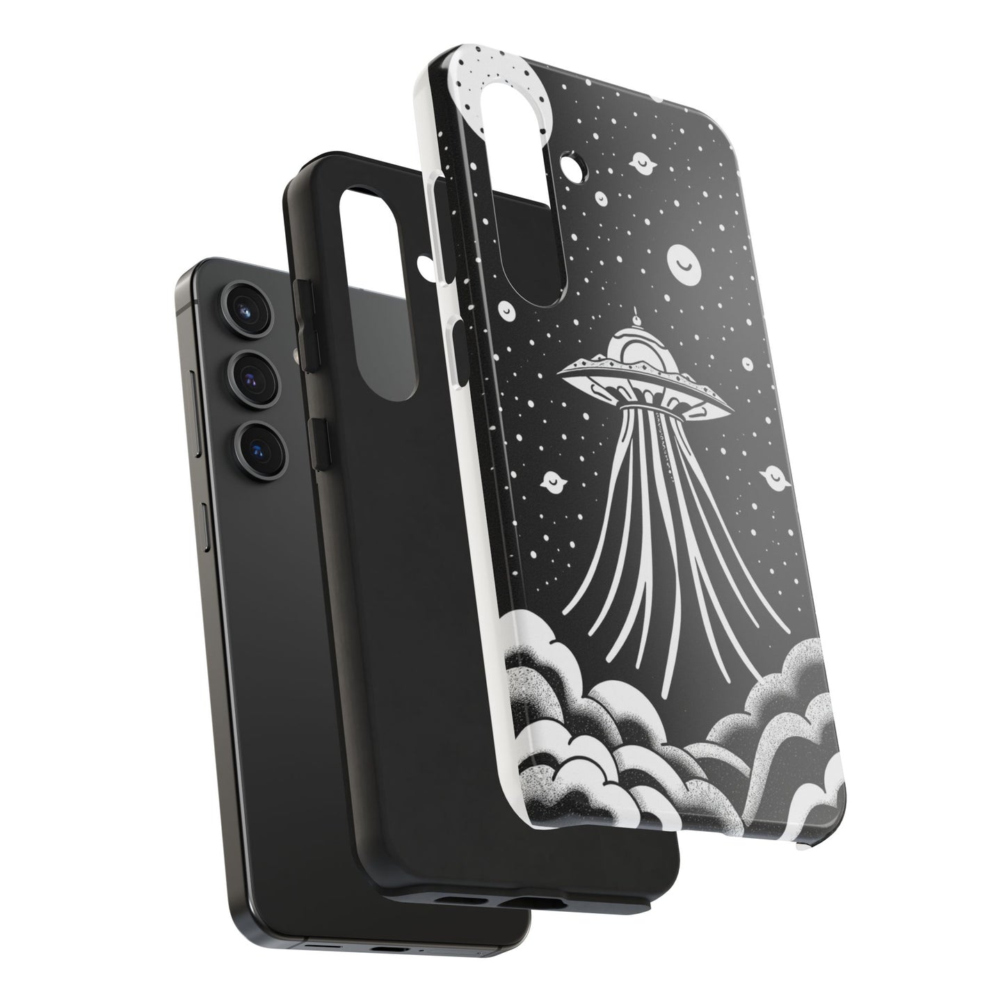 Galaxy UFO Tough Phone Case - Durable Protection with Unique Space Design