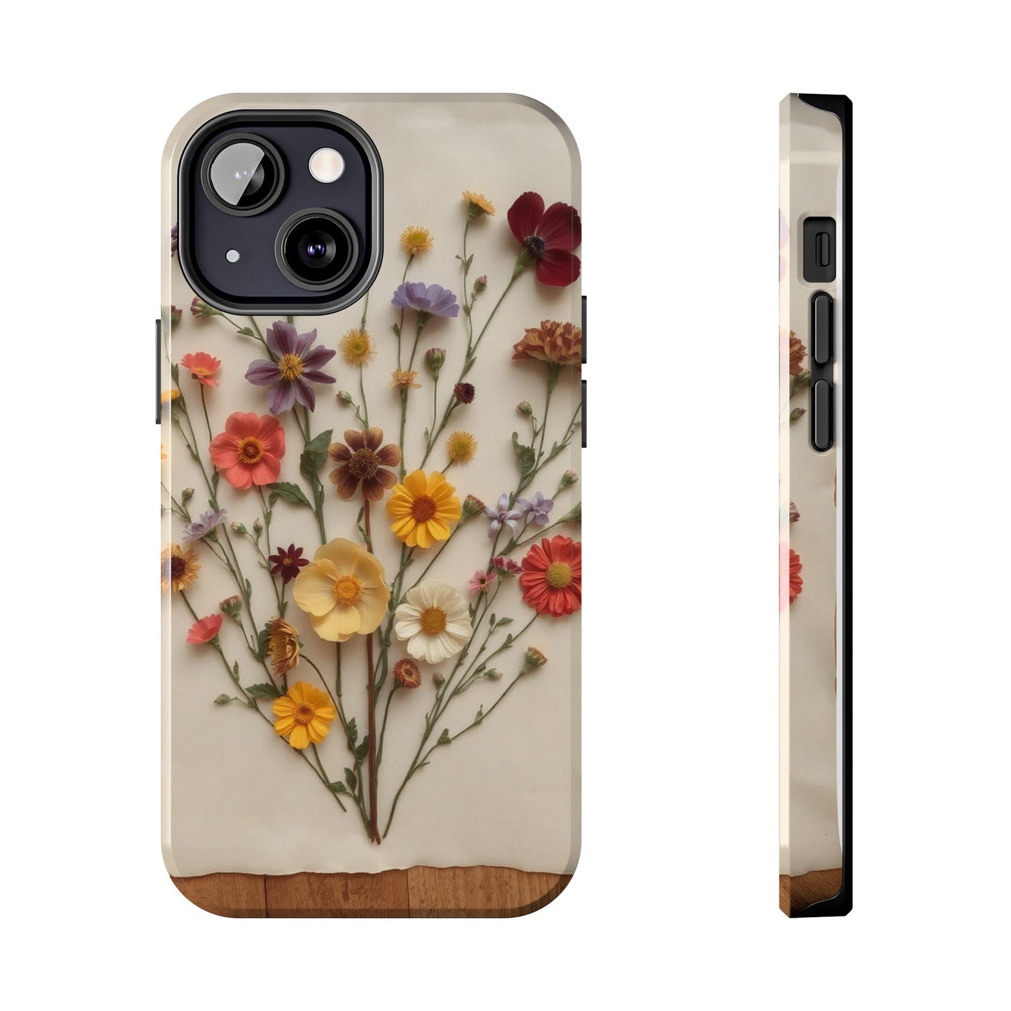 Floral Tough Phone Case - Durable Protection with Nature-Inspired Design