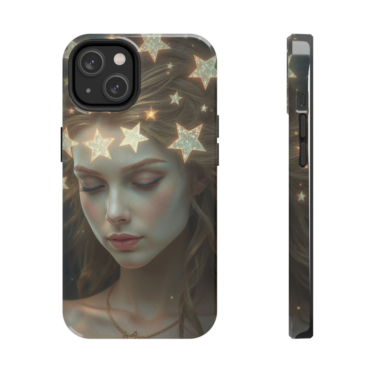 Celestial Dream Tough Phone Case - Artistic Starry Design for Style Enthusiasts