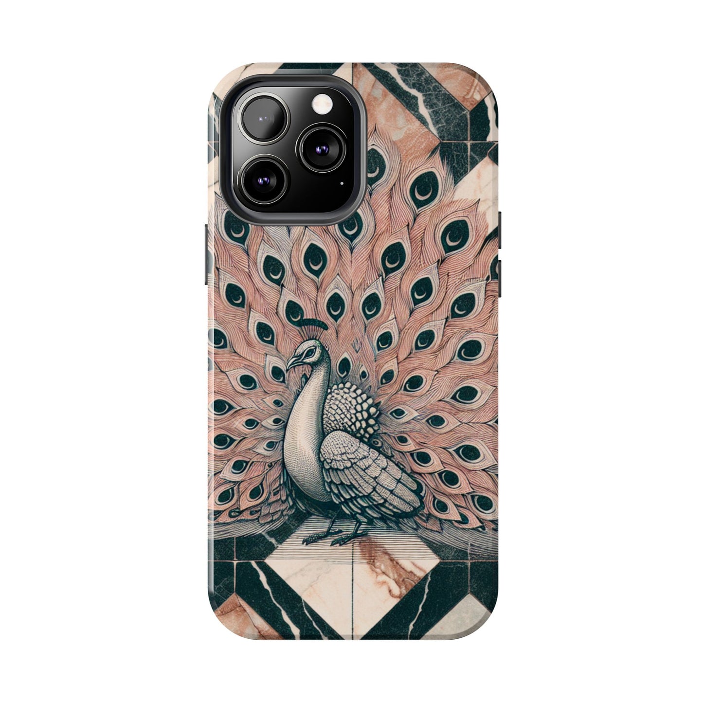 Peacock Tough Phone Case | Stylish & Durable Artwork - for iPhone