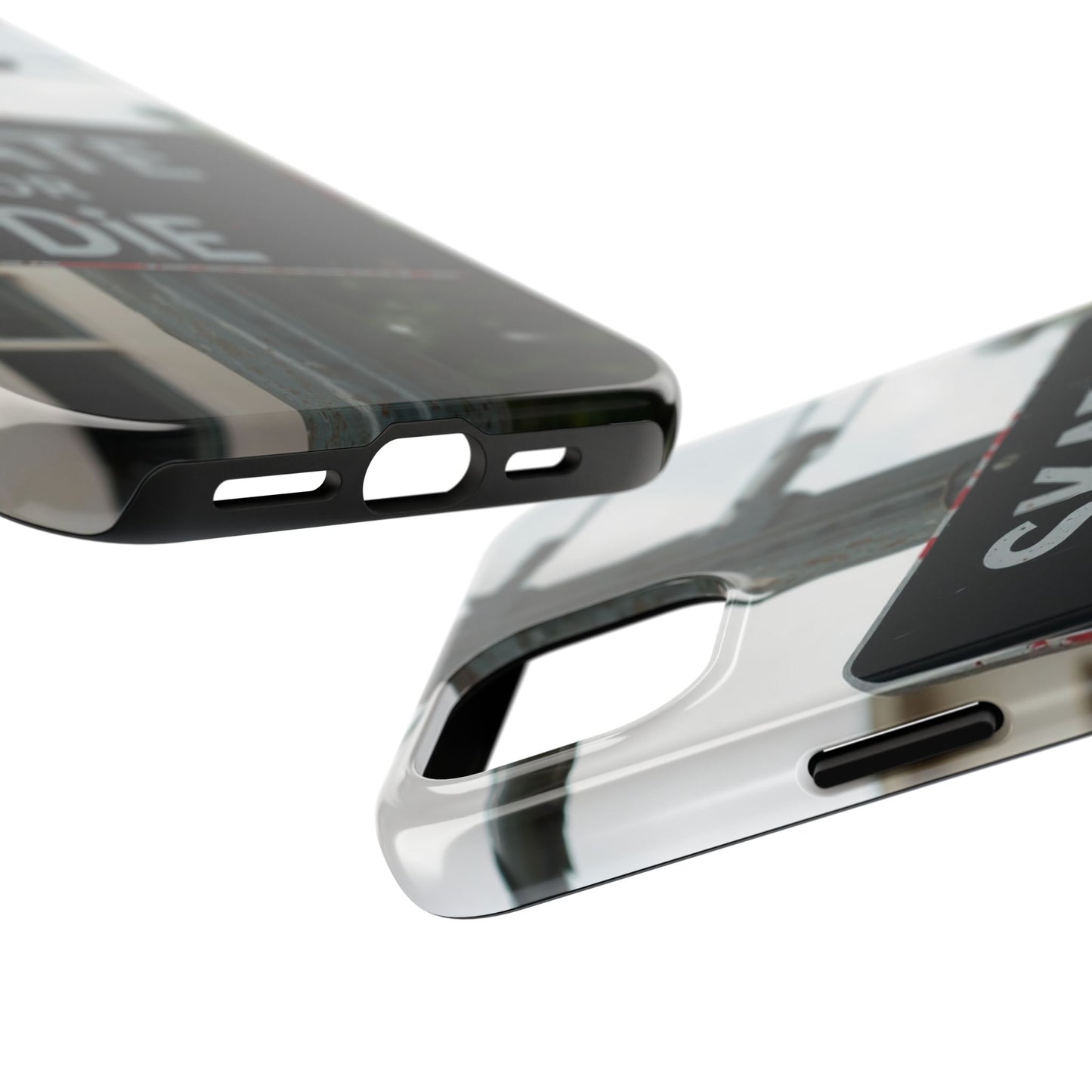 Black Sign Skate or Die Design - Tough Phone Case for iPhone