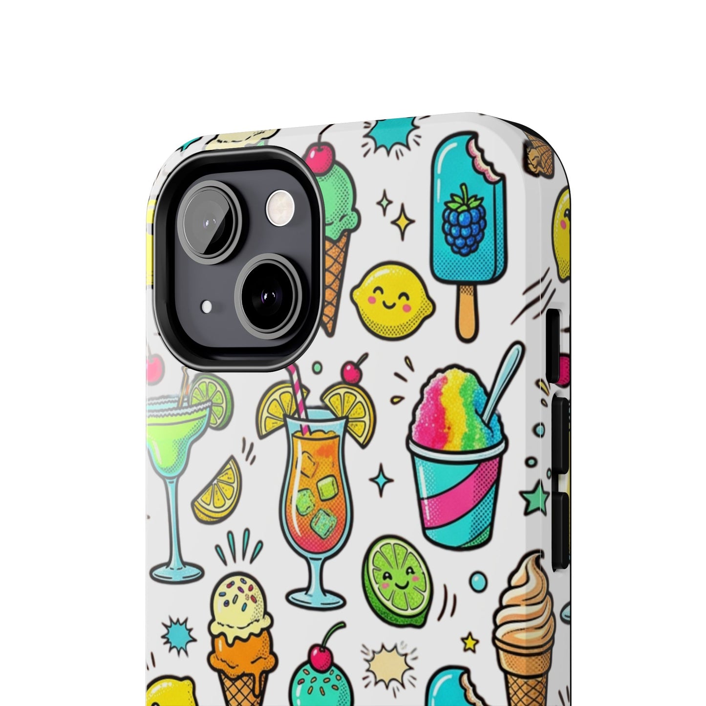Tough Phone Case — Summer Ice Cream & Cocktails Pattern