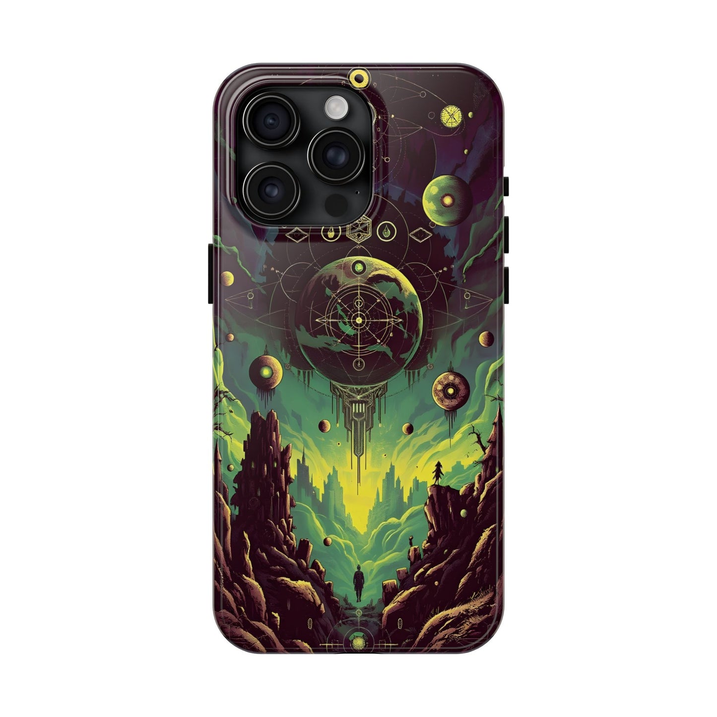 Cosmic Adventure Tough Phone Case - Galaxy Design for Space Enthusiasts - for iPhone