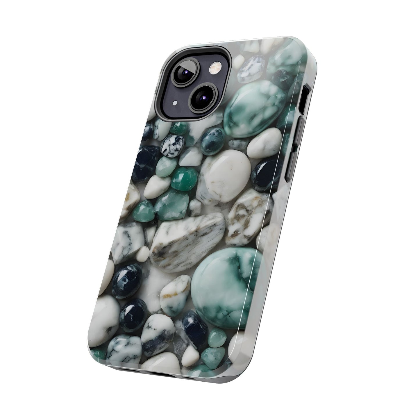 Small Rocks Pattern Tough Phone Case - Stylish & Durable Protection - for iPhone
