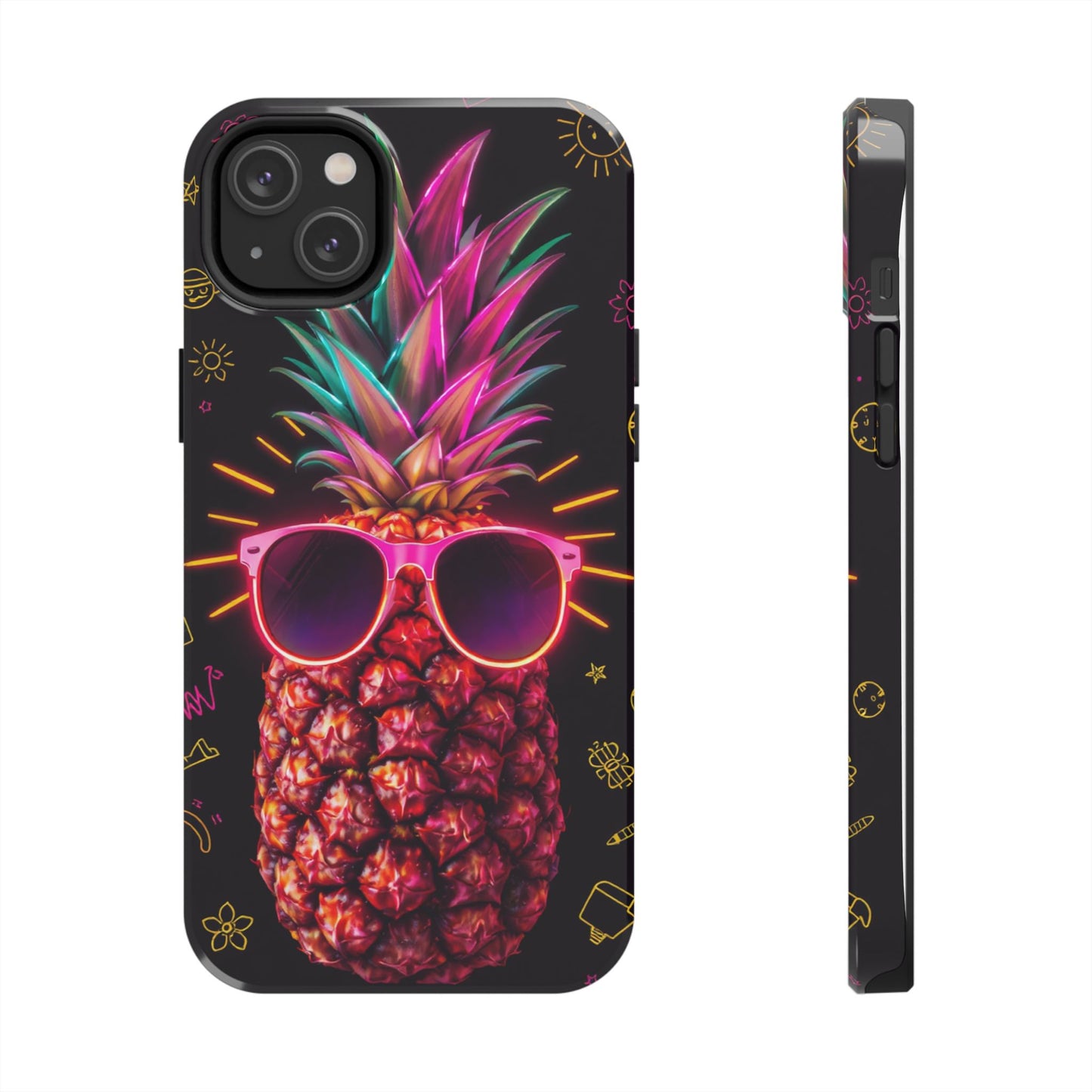 Tough Pineapple Phone Case - Cool, Vibrant Design Perfect for Summer Vibes
